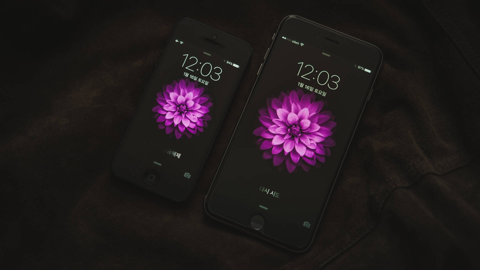 iPhone สุดสะดุดตาบนโต๊ะทำงาน วอลเปเปอร์