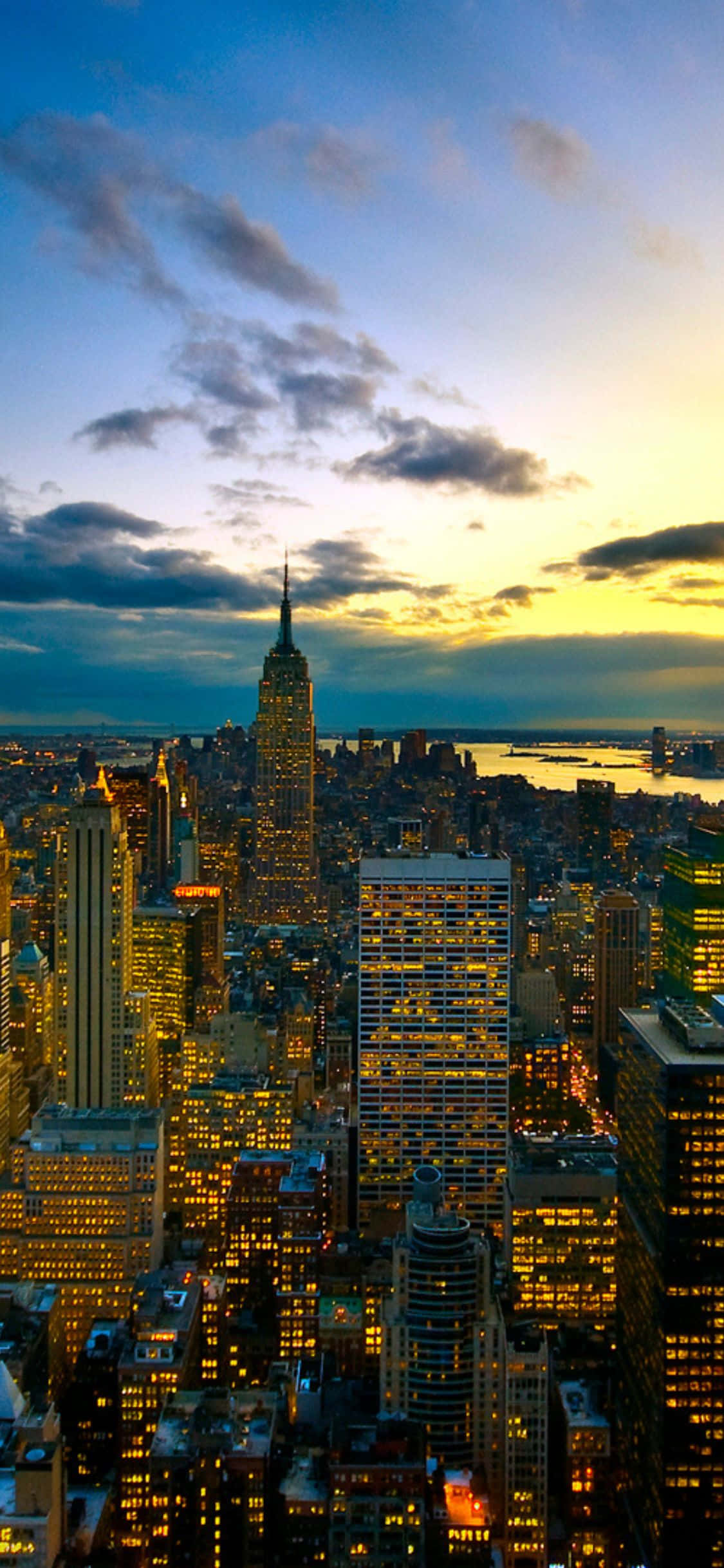 เพลิดเพลินกับเส้นขอบฟ้าอันงดงามของ NYC ด้วย iPhone X วอลเปเปอร์