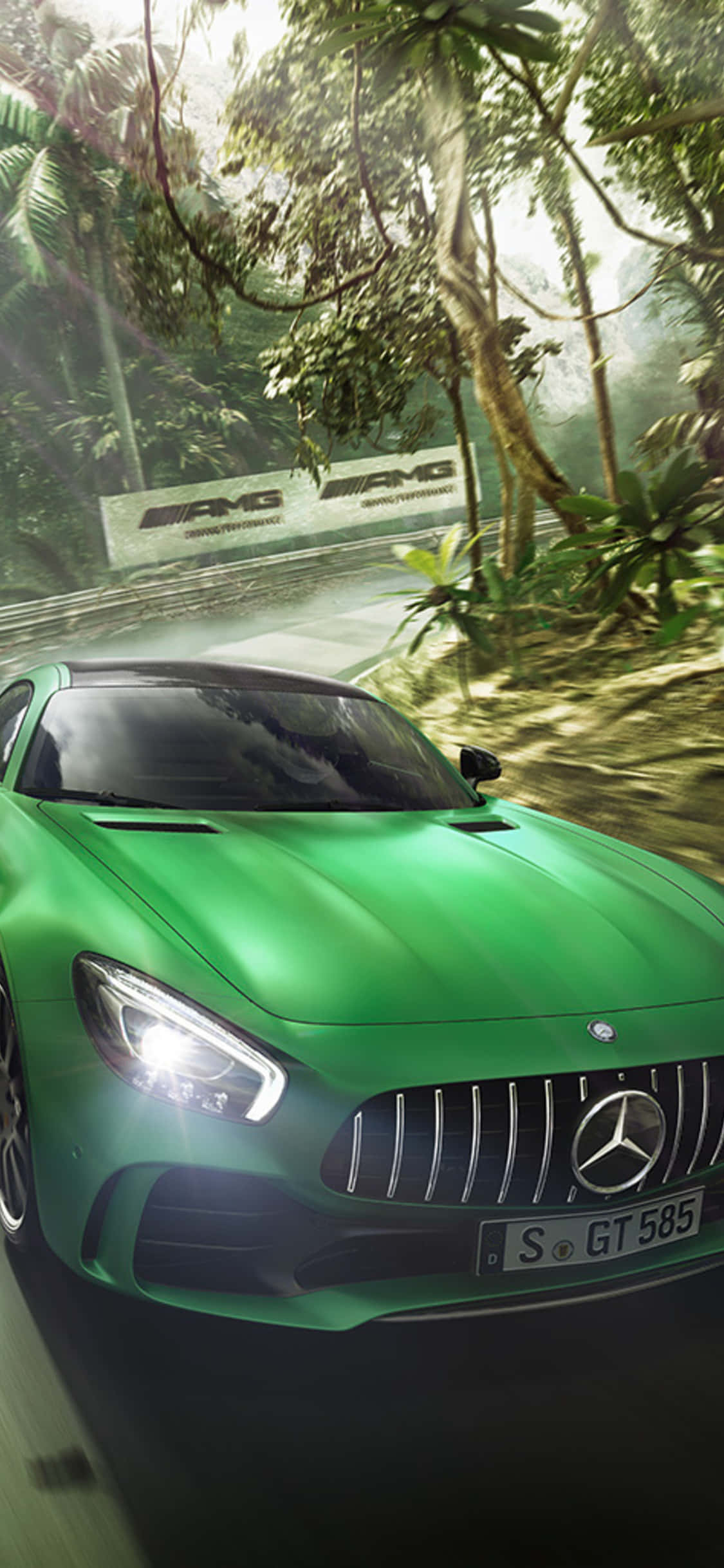 วอลเปเปอร์ iPhone X AMG GT-R AMG GT บนถนน วอลเปเปอร์