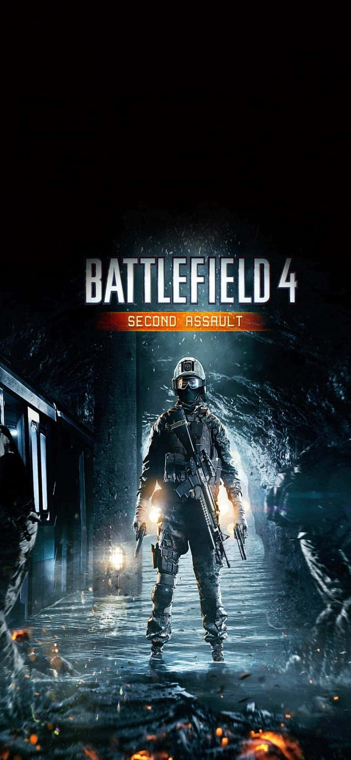 การต่อสู้อันเข้มข้นในสนามรดรอคุณด้วย iPhone X และ Battlefield 4 วอลเปเปอร์
