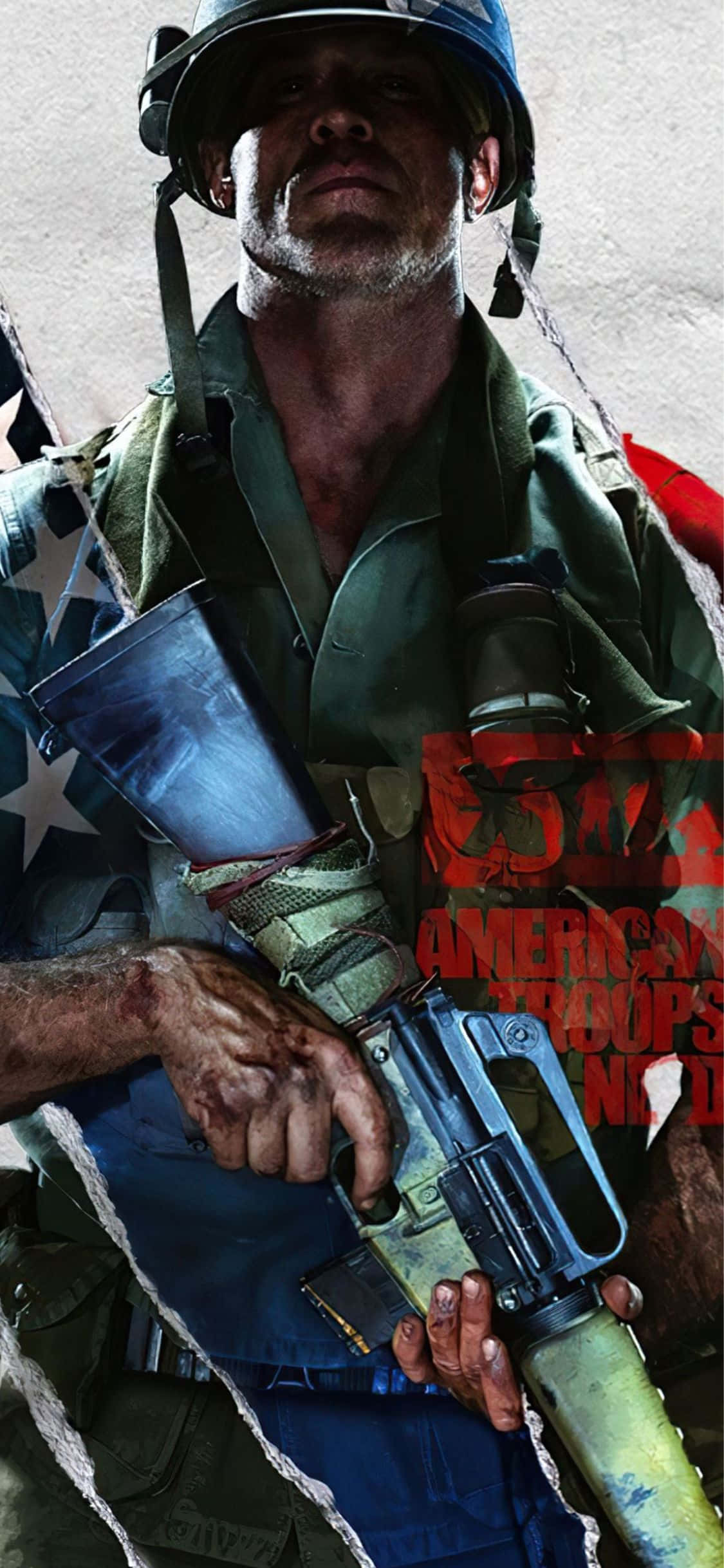 วอลเปเปอร์ iPhone X Call Of Duty Black Ops Cold War ตัวละครอเมริกัน วอลเปเปอร์