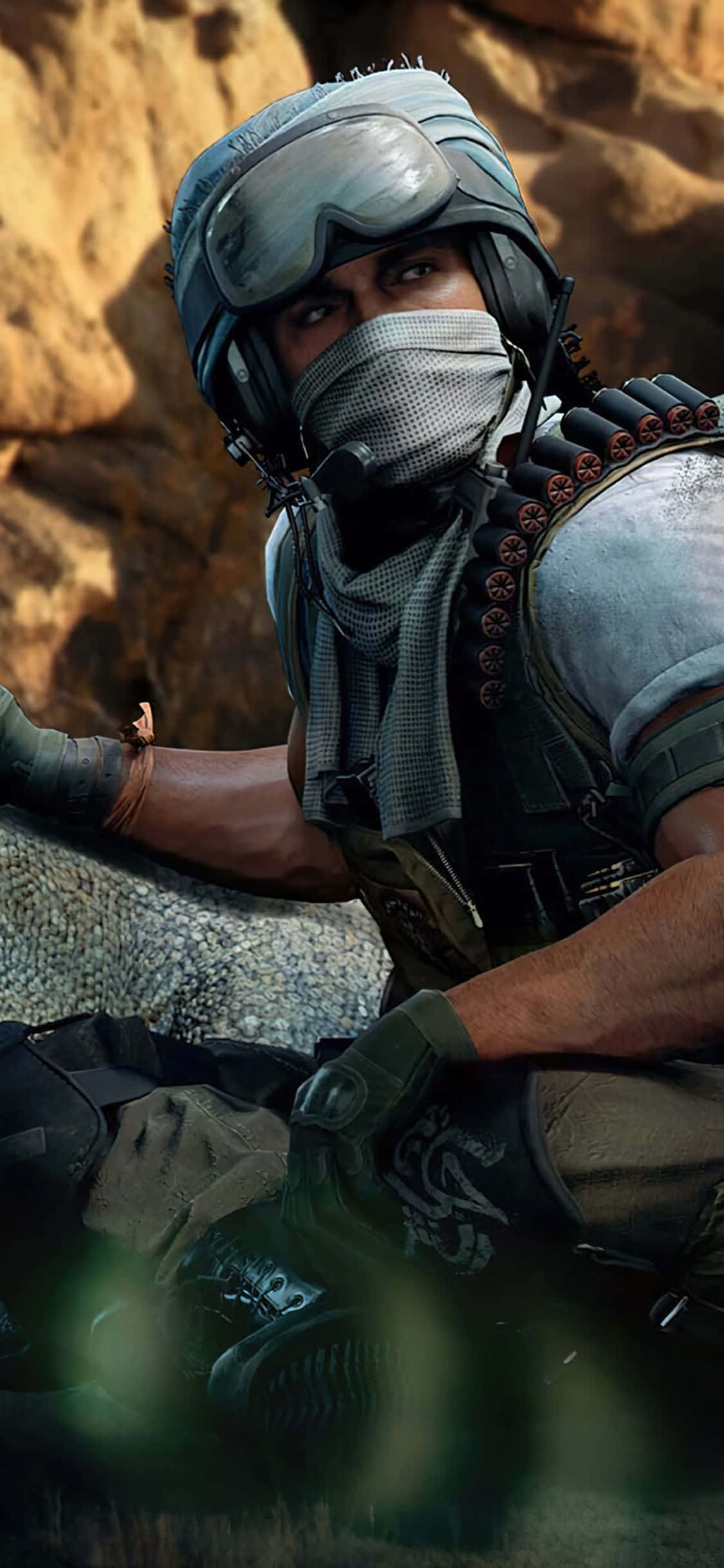พื้นหลัง iPhone X Call Of Duty Black Ops Cold War Salah วอลเปเปอร์