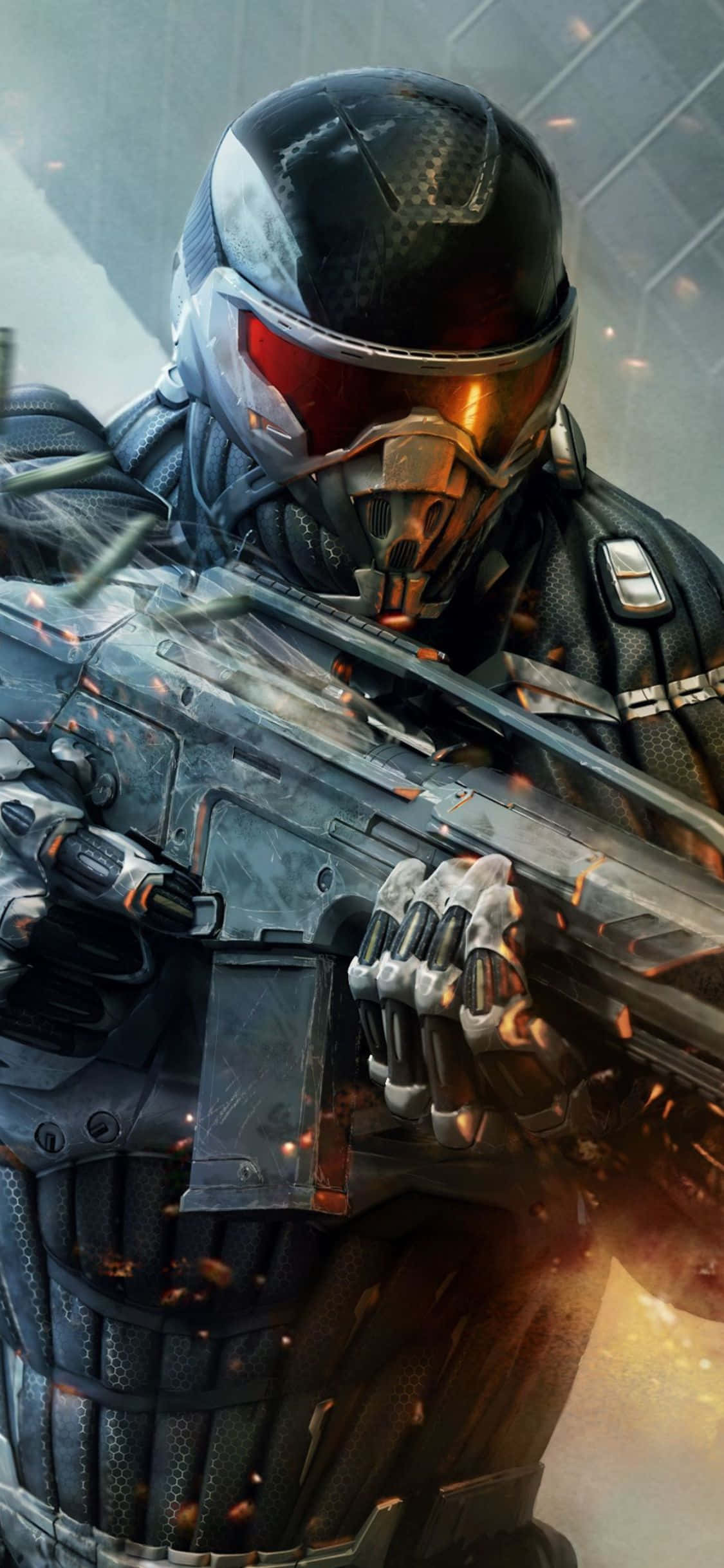 พื้นหลัง iPhone X Crysis 3 Alcatraz วอลเปเปอร์