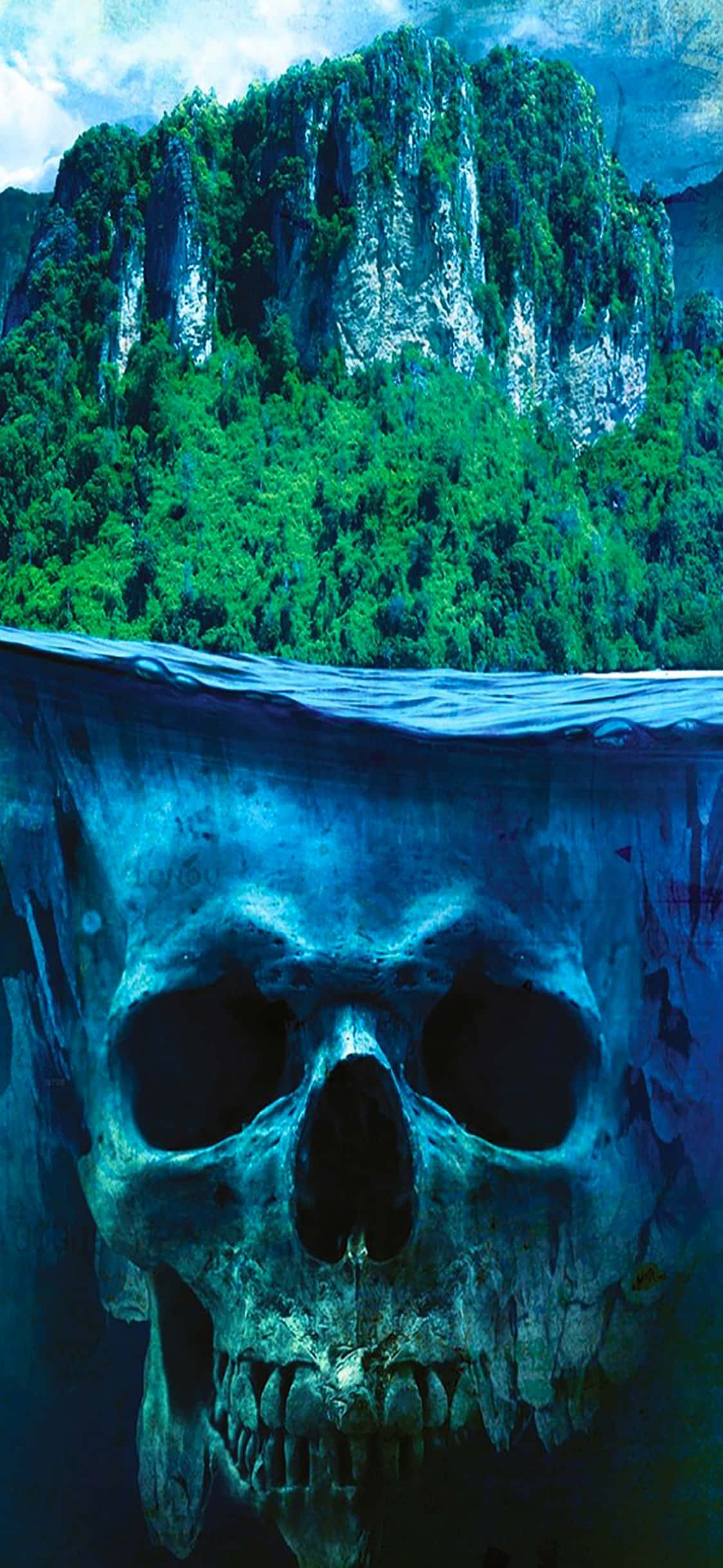 พื้นหลัง iPhone X Far Cry 3 กะโหลกใต้เกาะ Rook วอลเปเปอร์
