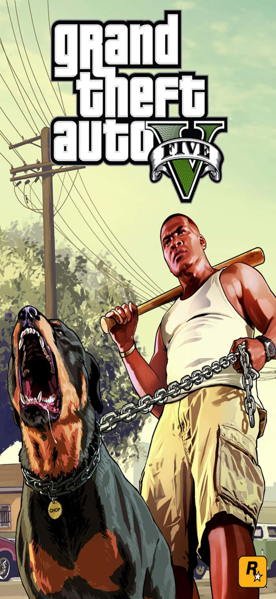 พื้นหลัง iPhone X Grand Theft Auto V Franklin และ Chop วอลเปเปอร์