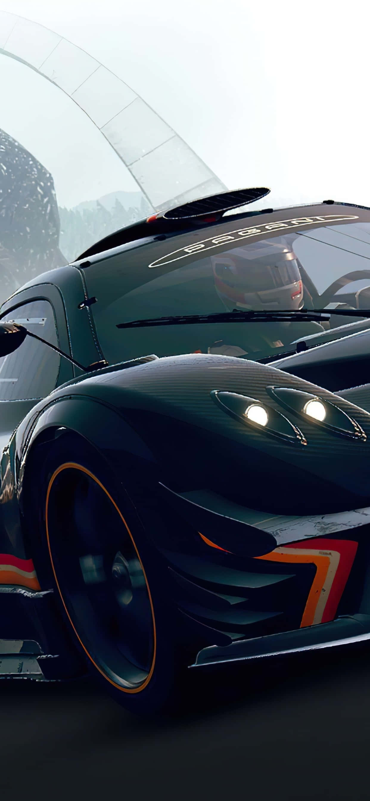 พื้นหลัง iPhone X Grid Autosport และนักขับรถแข่ง วอลเปเปอร์