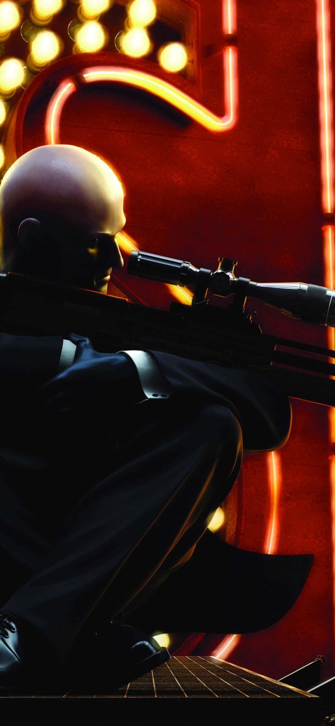 รับงานอย่างมีสไตล์ด้วย iPhone X และ Hitman Absolution วอลเปเปอร์