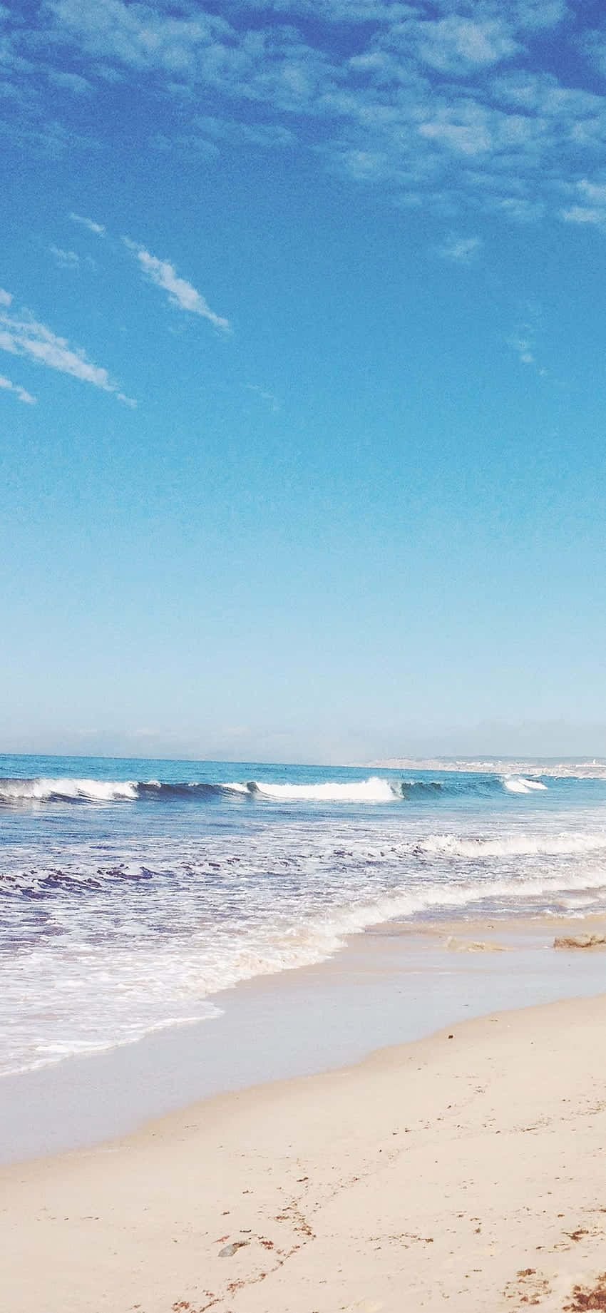 พื้นหลัง iPhone X Malibu ชายหาดทรายขาว วอลเปเปอร์