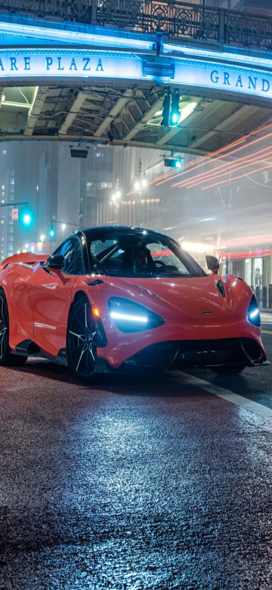 iPhone X McLaren 720s งานแสดงรถ พื้นหลัง วอลเปเปอร์