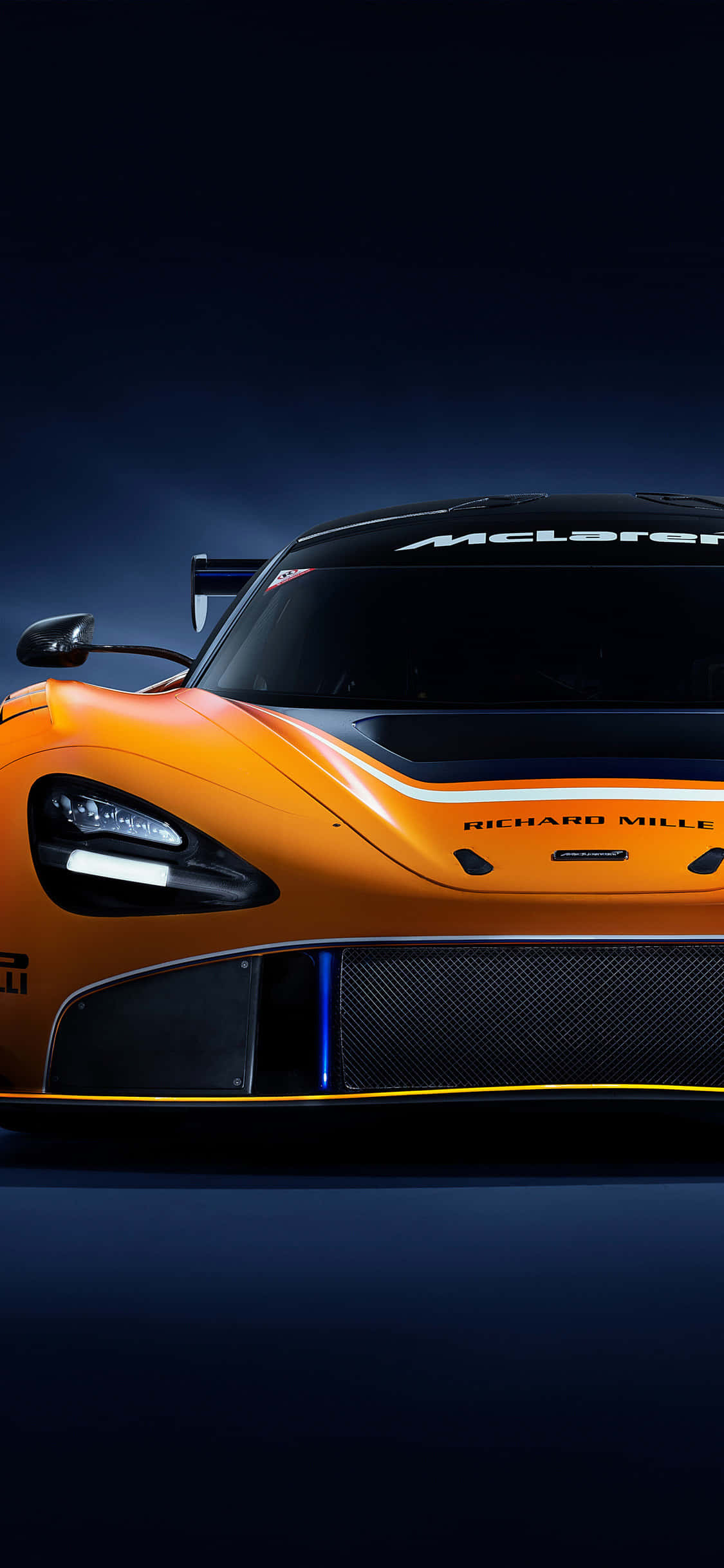 iPhone X McLaren 720s GT3 รถแข่งพื้นหลัง วอลเปเปอร์