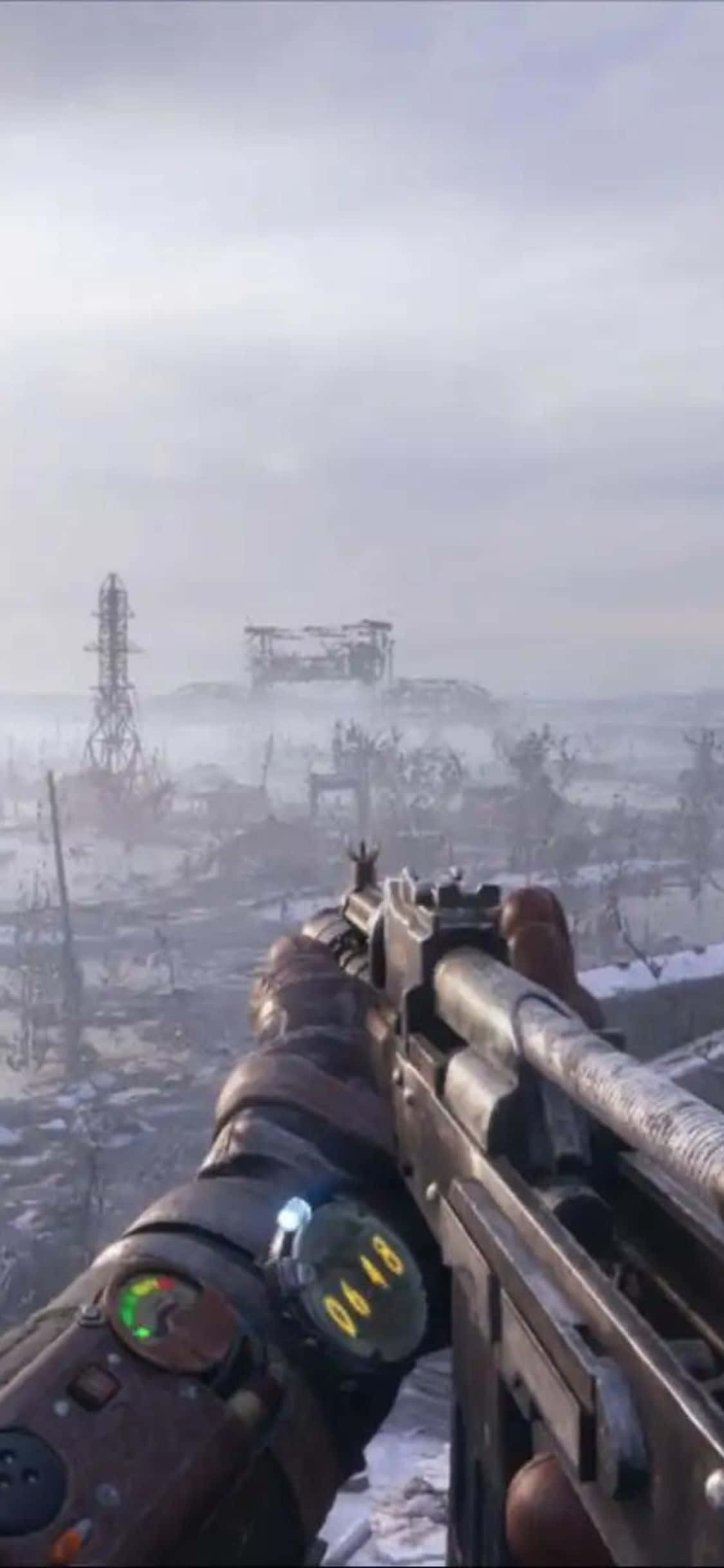 สำรวจโลกหลังวันสิ้นโลกบน iPhone X ของคุณกับ Metro Exodus วอลเปเปอร์