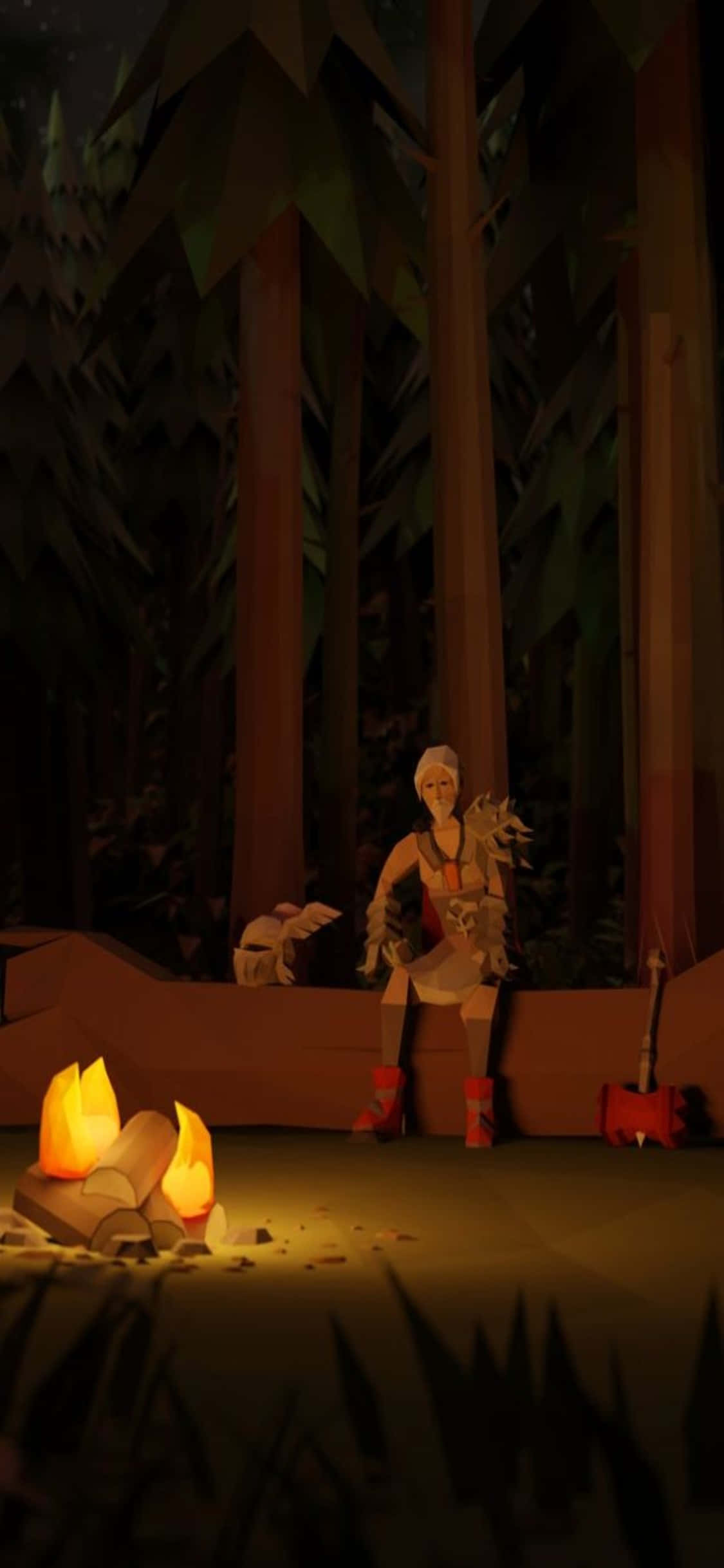 ชายชราใน iPhone X พื้นหลัง Runescape Oldschool วอลเปเปอร์