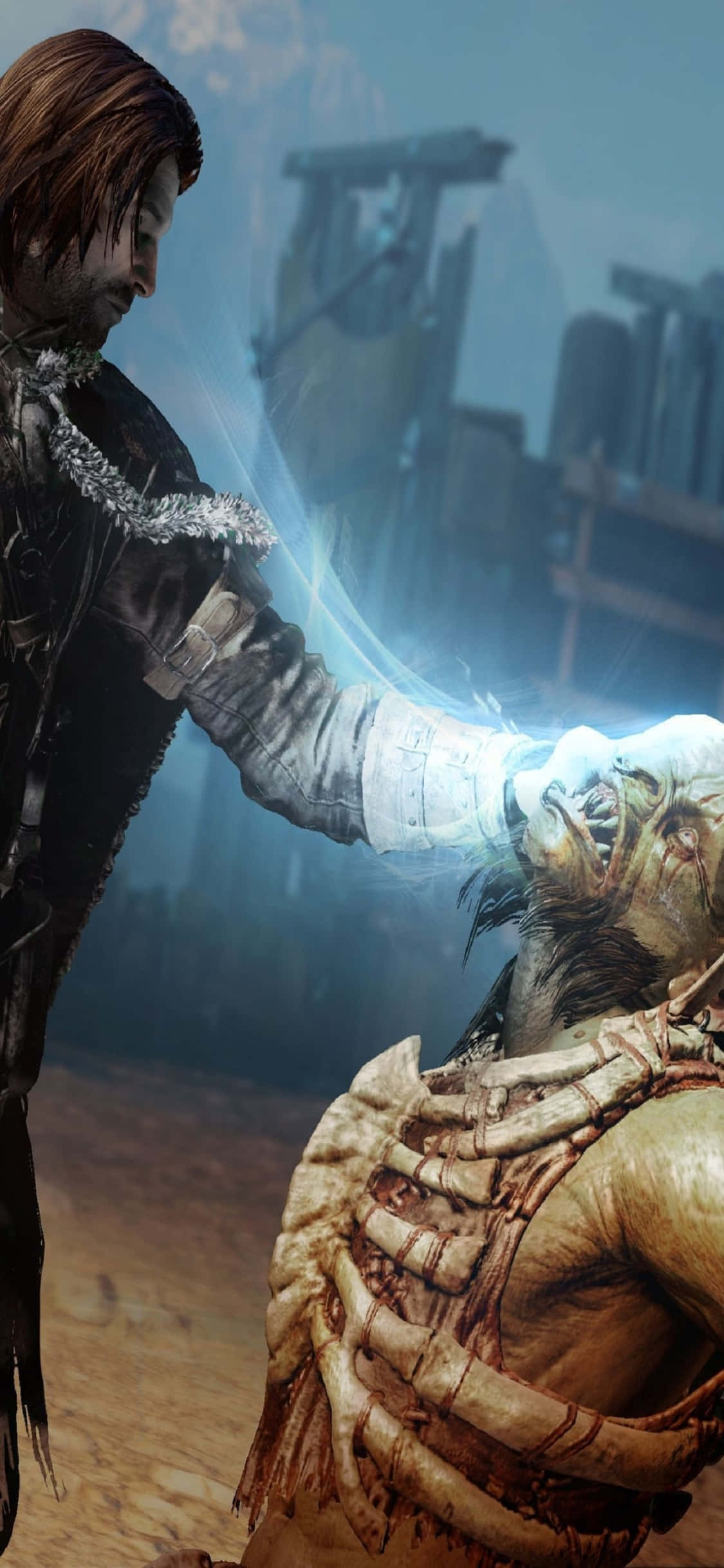 พื้นหลัง iPhone X Shadow Of Mordor Talion วอลเปเปอร์