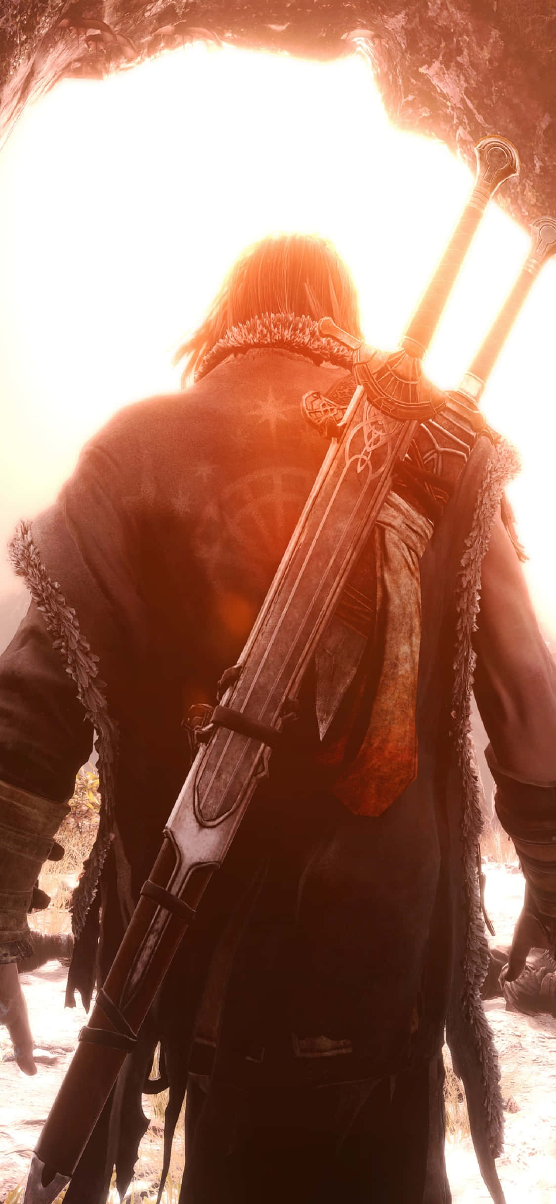 พื้นหลัง iPhone X Shadow Of Mordor Talion วอลเปเปอร์