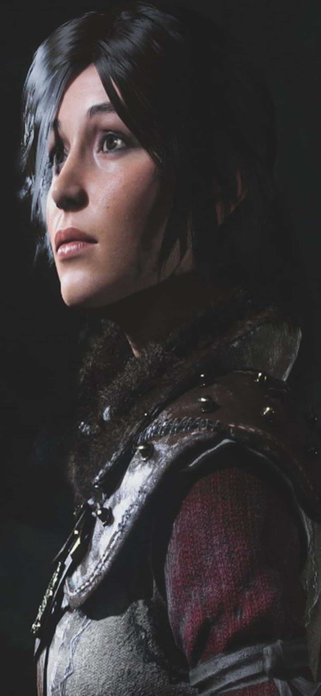 ชมลาร่า ครอฟต์สำรวจซากปรักหักพังใน iPhone X Shadow Of The Tomb Raider วอลเปเปอร์