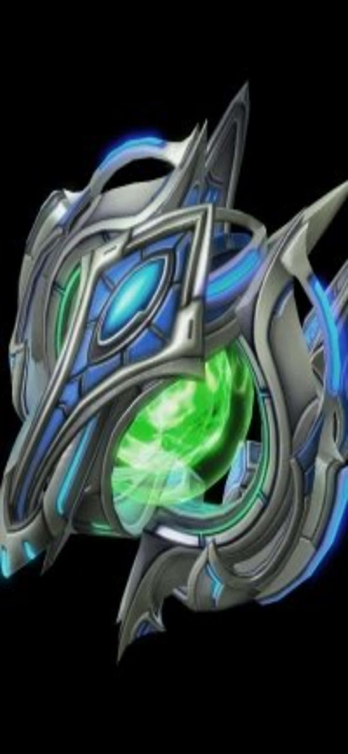 iPhone X Starcraft II พื้นหลังสีเขียวแกน วอลเปเปอร์