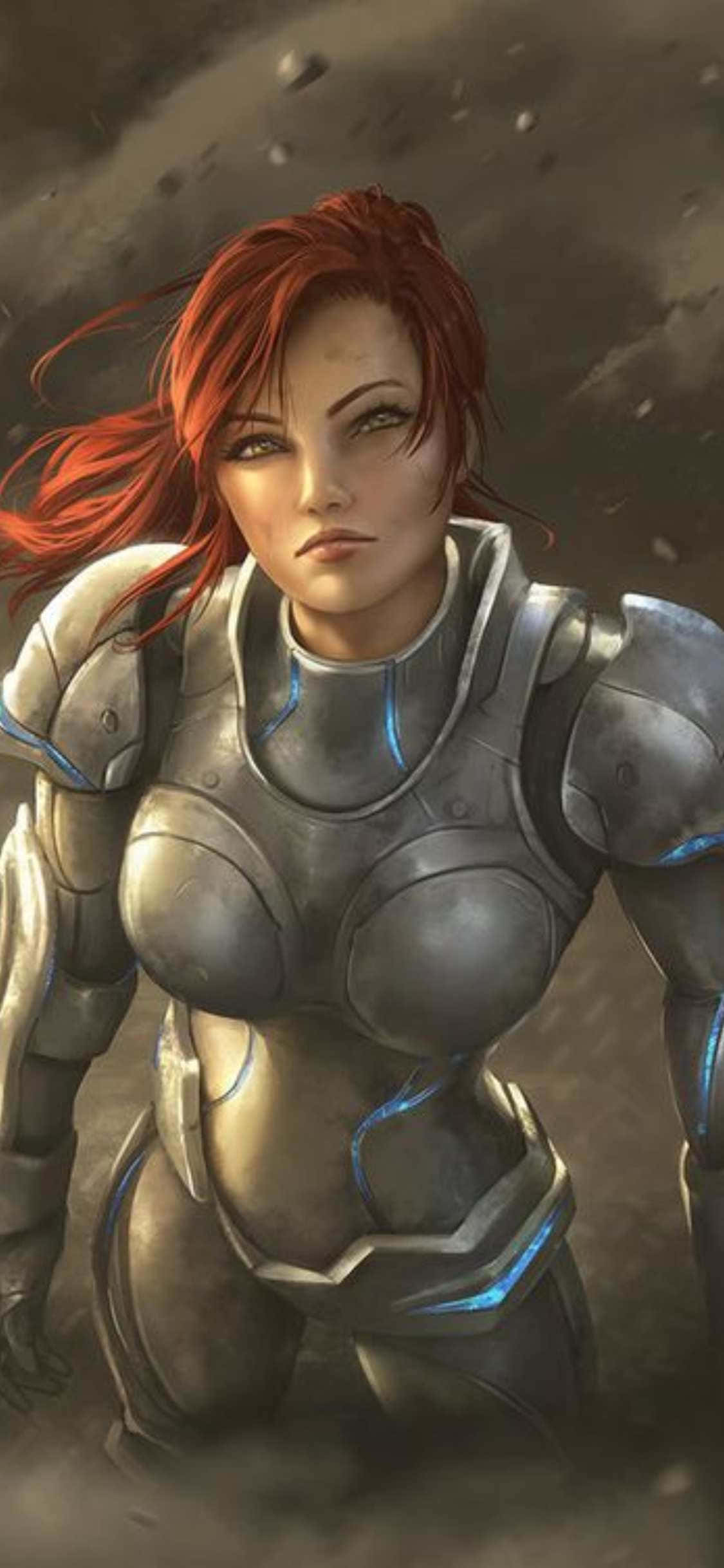 iPhone X พื้นหลัง Starcraft II ผมแดง วอลเปเปอร์