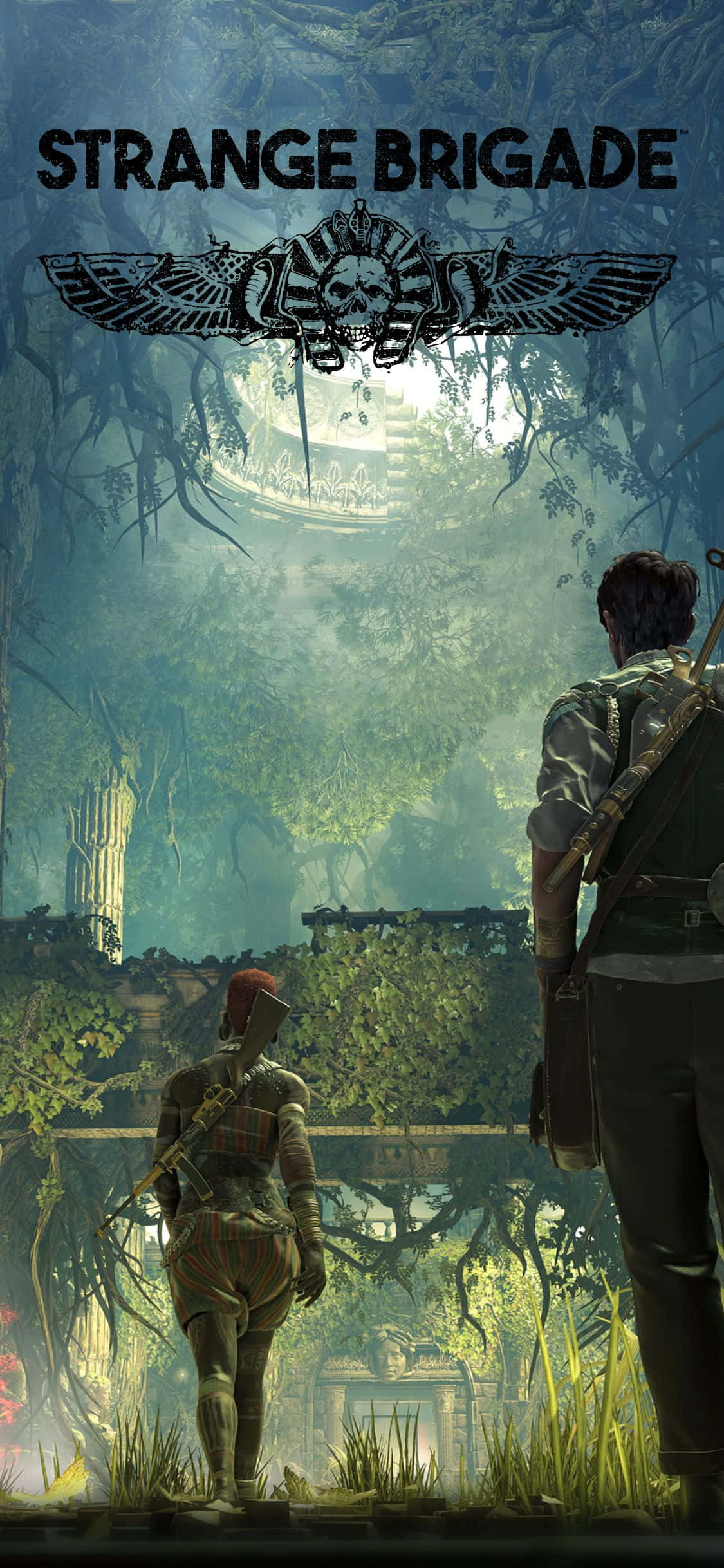 ตัวละครในซากปรักโบราณ iPhone X Strange Brigade พื้นหลัง วอลเปเปอร์