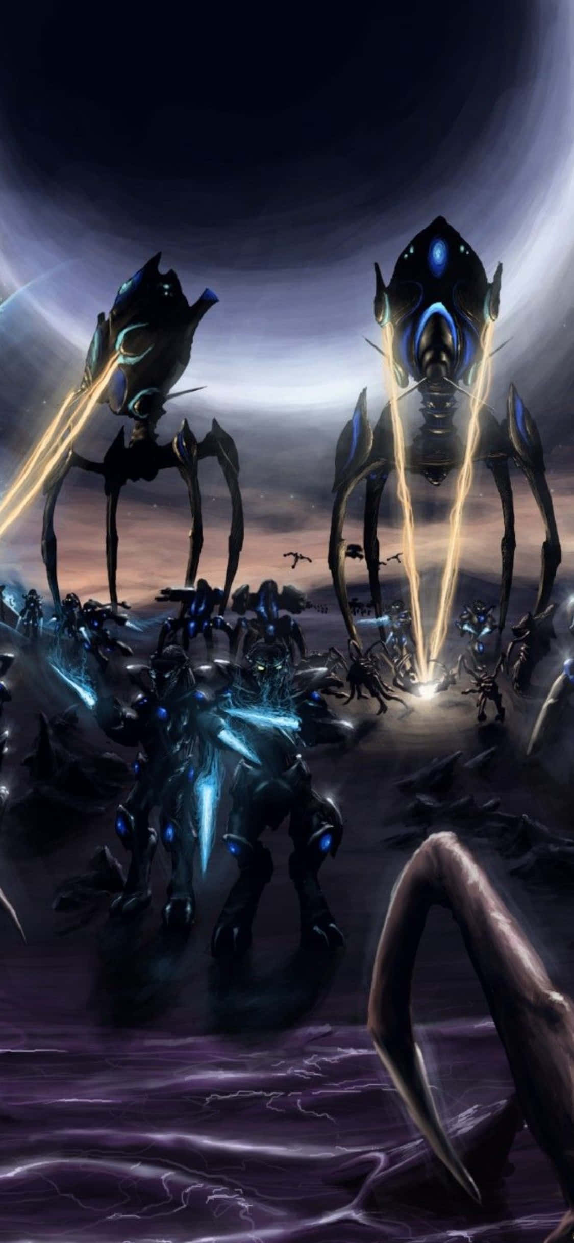 iPhone X พื้นหลัง Starcraft Ii Artanis วอลเปเปอร์