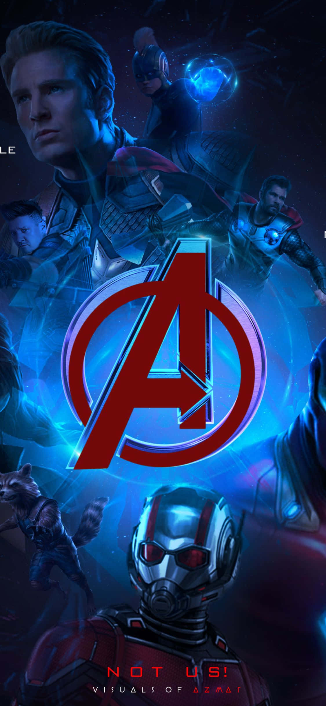 พื้นหลัง iPhone XS Avengers กับ Ant Man วอลเปเปอร์