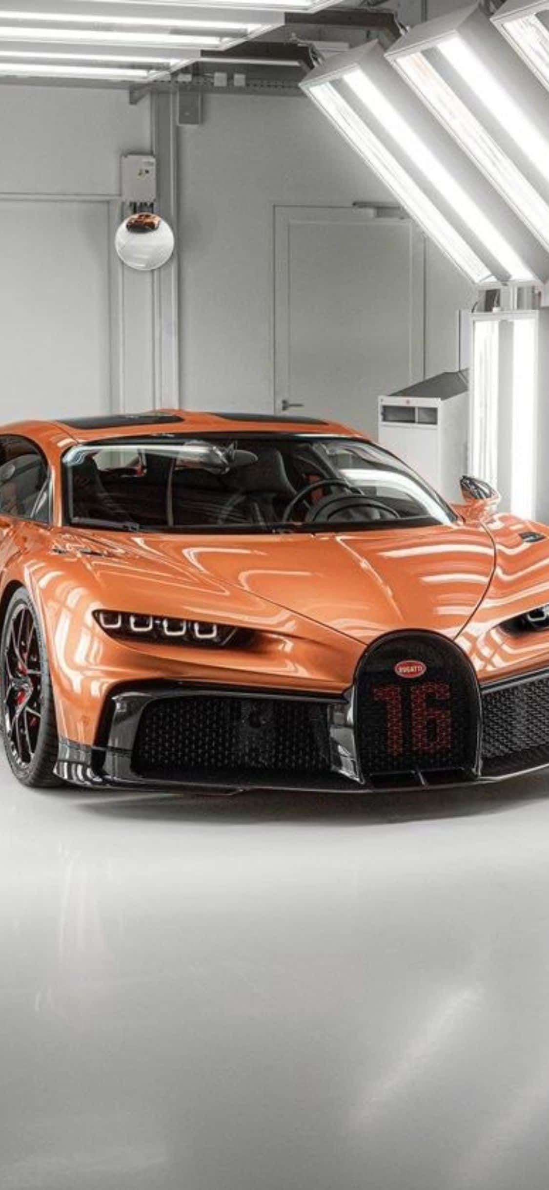 สัมผัสพลังและความเร็วของ iPhone Xs ด้วยสไตล์ Bugatti วอลเปเปอร์