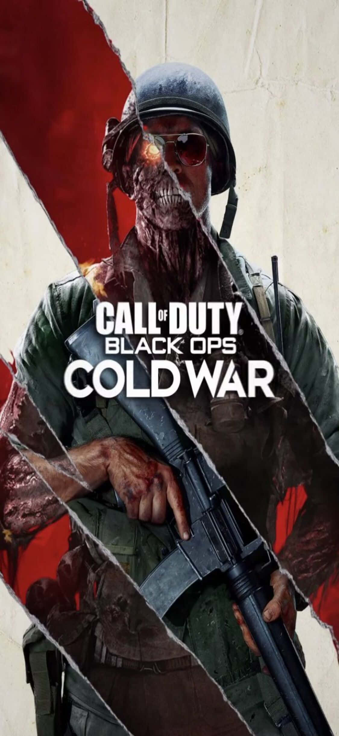 พื้นหลัง iPhone Xs Call Of Duty Black Ops Cold War โปสเตอร์ซอมบี้ วอลเปเปอร์