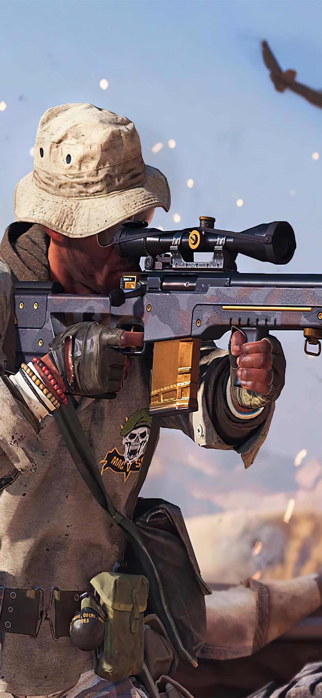 iPhone Xs Call Of Duty Black Ops Cold War สไนเปอร์วอลเปเปอร์ วอลเปเปอร์