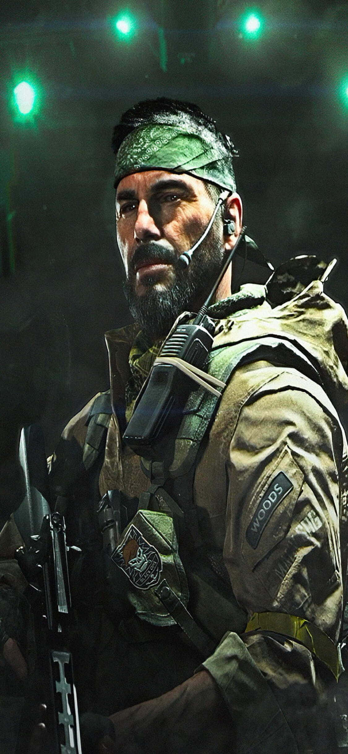 iPhone XS Call Of Duty Black Ops Cold War Woods พื้นหลัง วอลเปเปอร์
