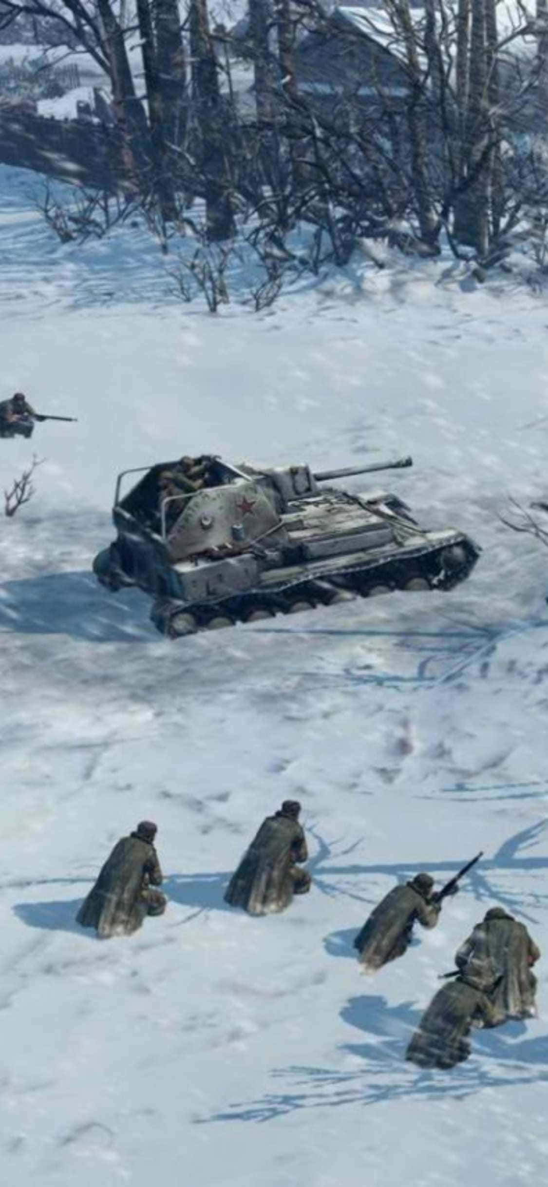 iPhone Xs Company Of Heroes 2 พื้นหลังซ่อนตัว วอลเปเปอร์