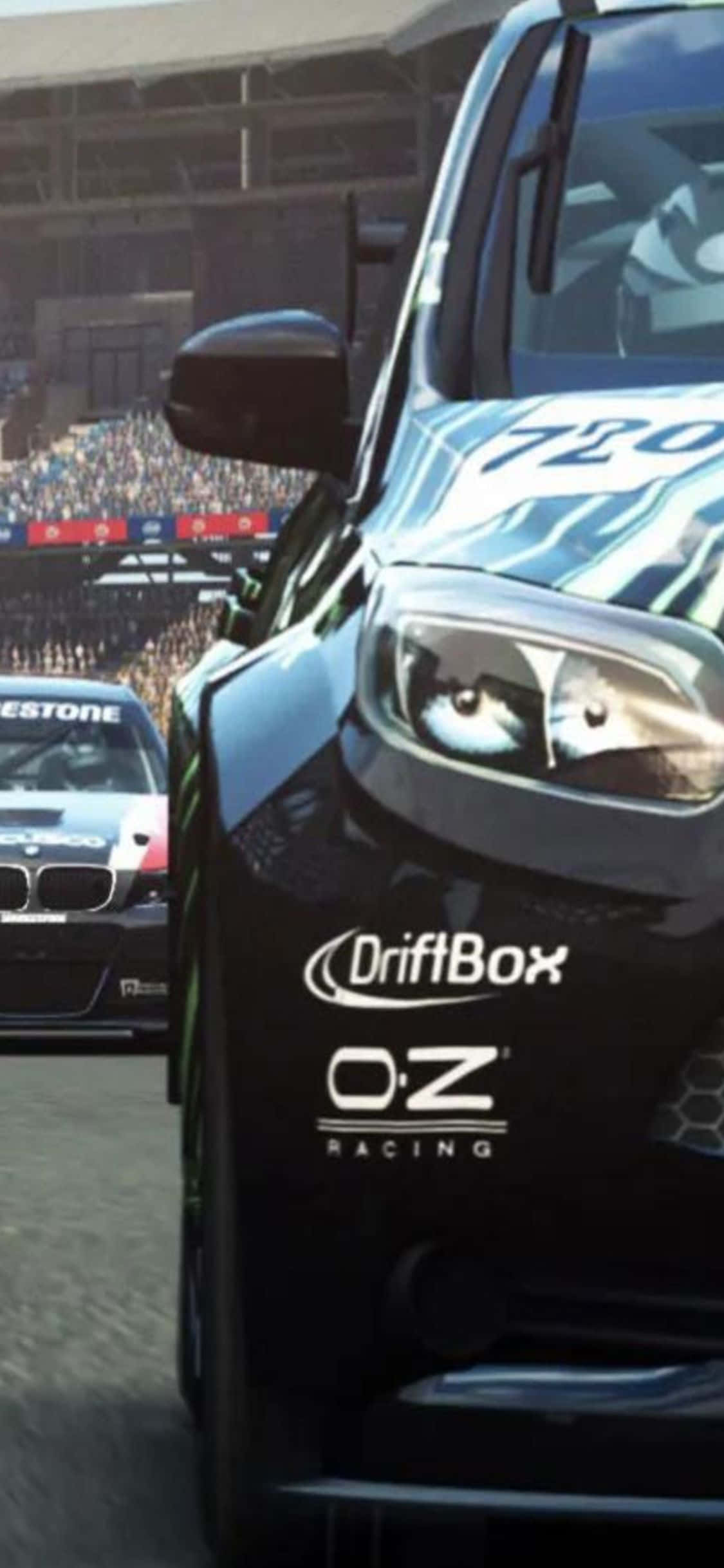 iPhone Xs Grid Autosport Driftbox พื้นหลัง วอลเปเปอร์