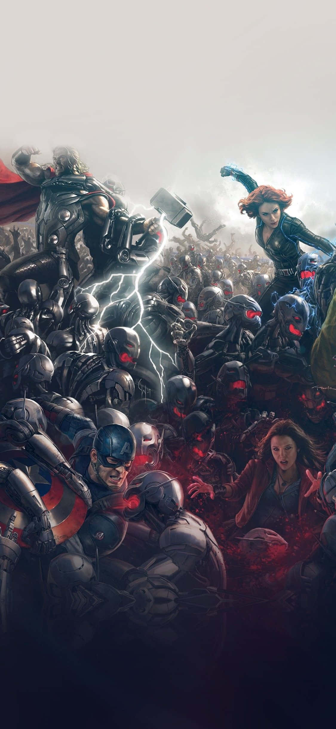ก้าวสู่ระดับพลังสูงสุดด้วย iPhone Xs Marvel's Avengers วอลเปเปอร์
