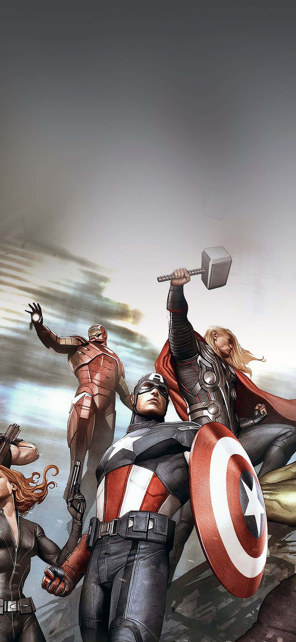 รวบรวมเหล่าฮีโร่แห่งโลกด้วย iPhone Xs Marvel's Avengers รุ่นใหม่ วอลเปเปอร์