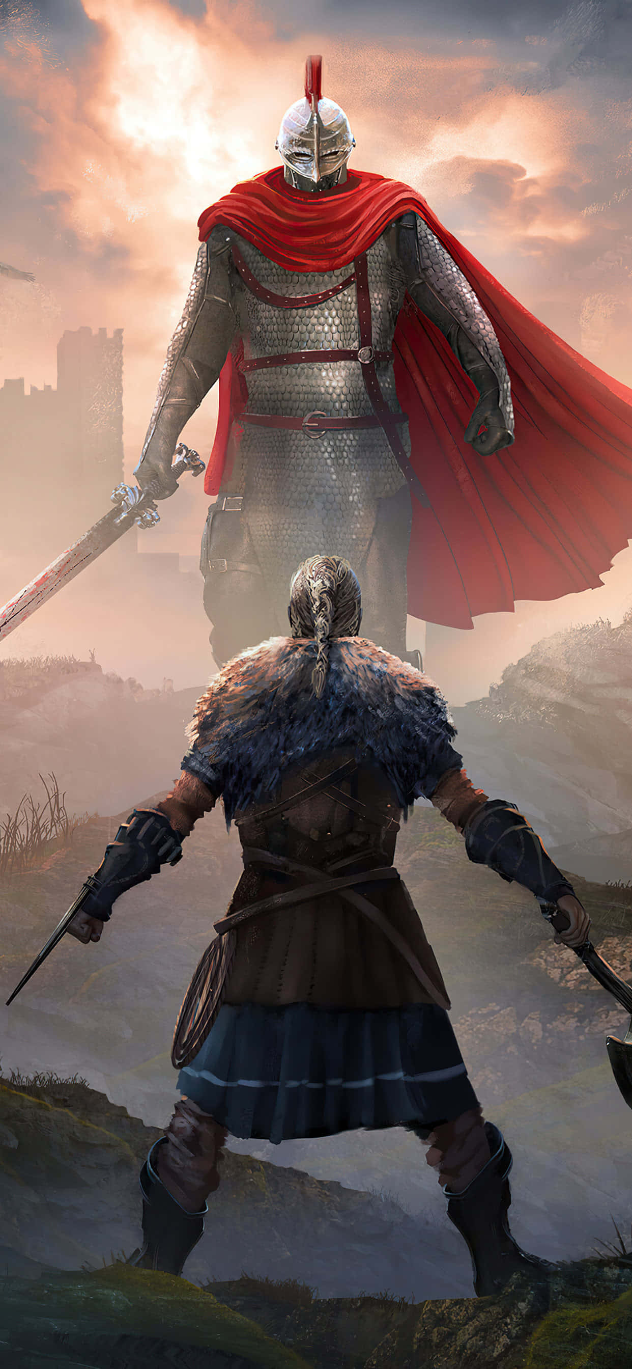 เกมแอคชัน iPhone Xs Max Assassin's Creed Valhalla พื้นหลัง วอลเปเปอร์