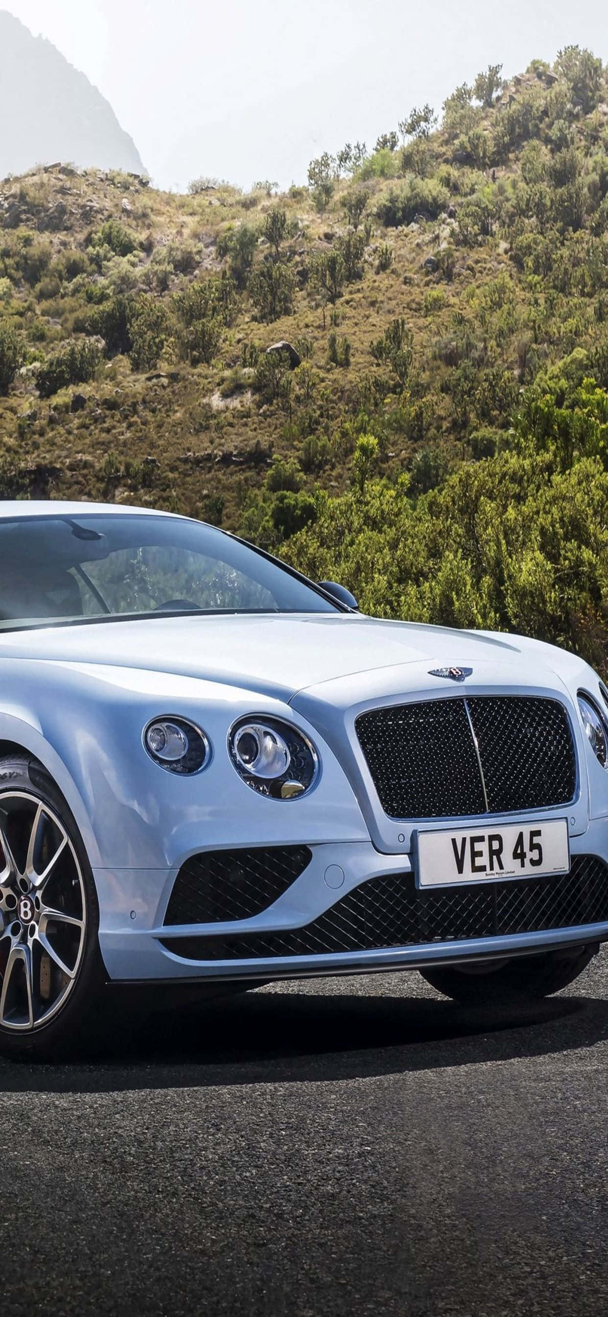 “ขับขี่อย่างมีสไตล์: iPhone Xs Max Bentley” วอลเปเปอร์