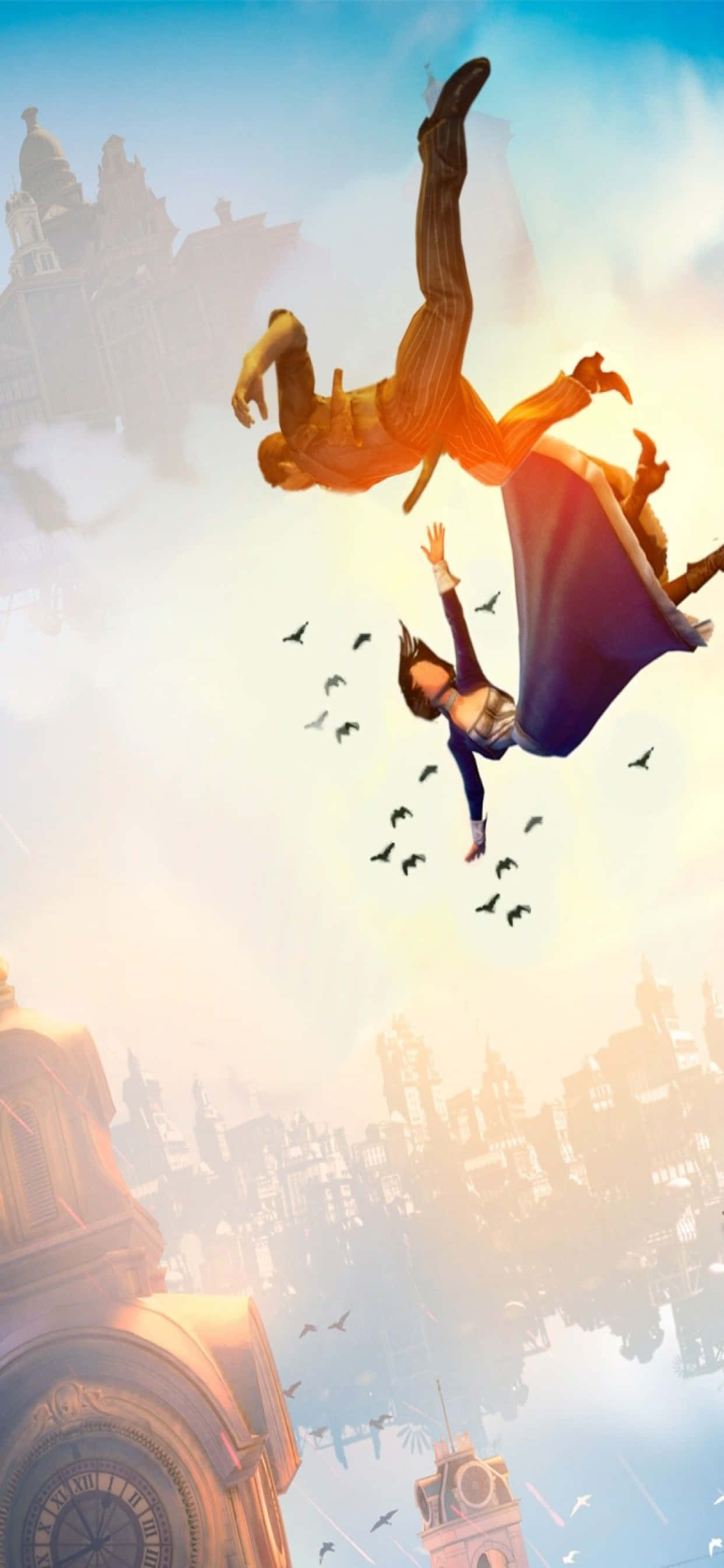 พื้นหลังสวยงามเคลื่อนไหว iPhone Xs Max Bioshock Infinite วอลเปเปอร์