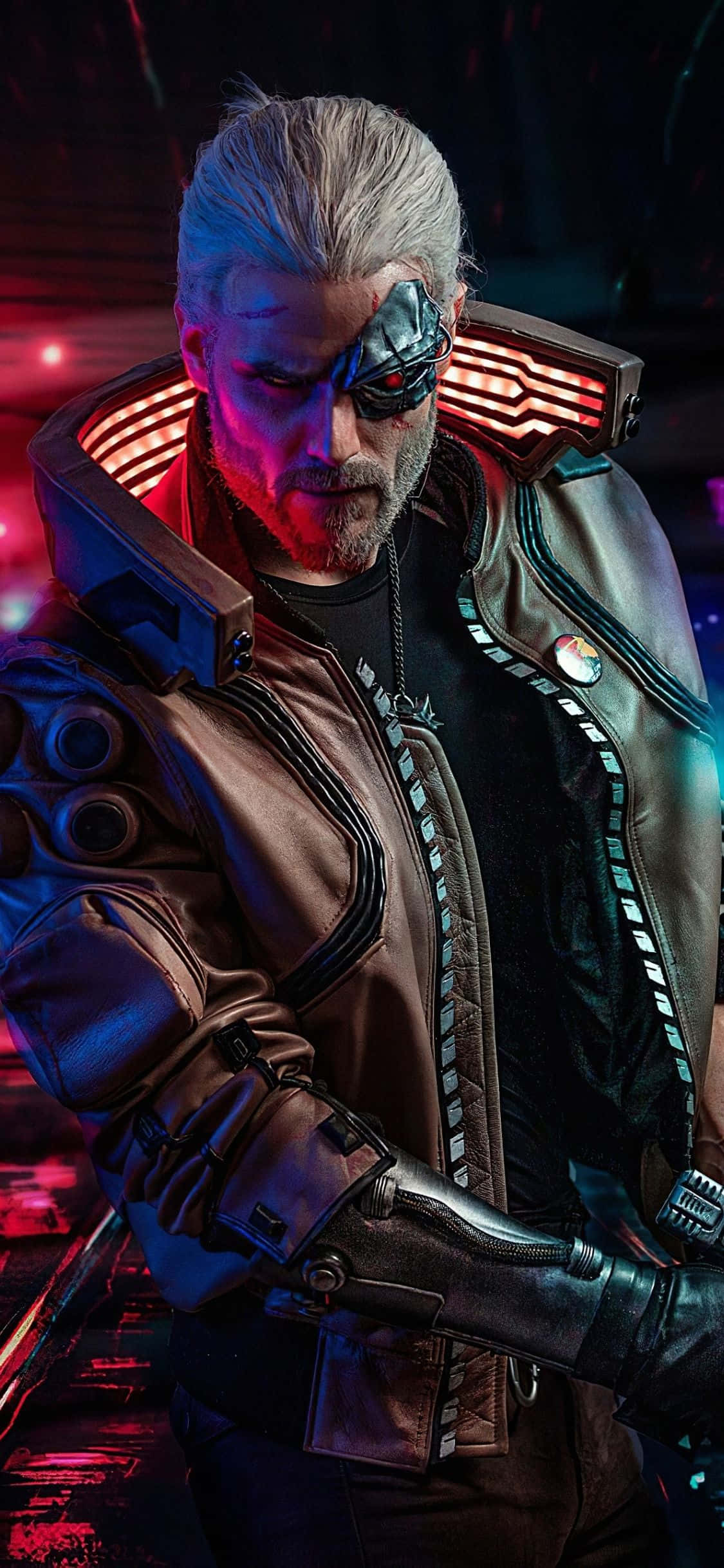 พื้นหลัง iPhone XS Max Cyberpunk 2077 คอสเพเจอรัลต์ วอลเปเปอร์