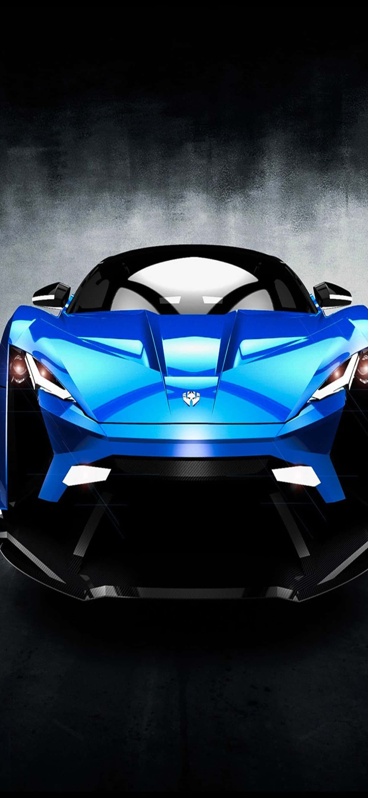 พื้นหลัง iPhone XS Max Ferrari สีน้ำเงิน W Motors Lykan HyperSport วอลเปเปอร์