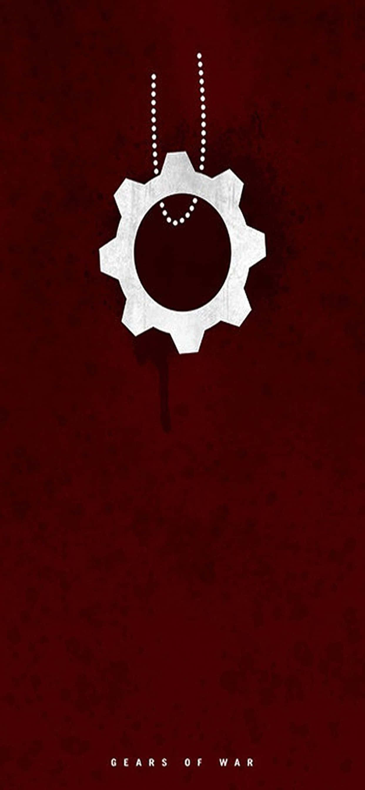 พื้นหลัง iPhone XS Max Gears Of War 5 สร้อยคอโลโก้ วอลเปเปอร์