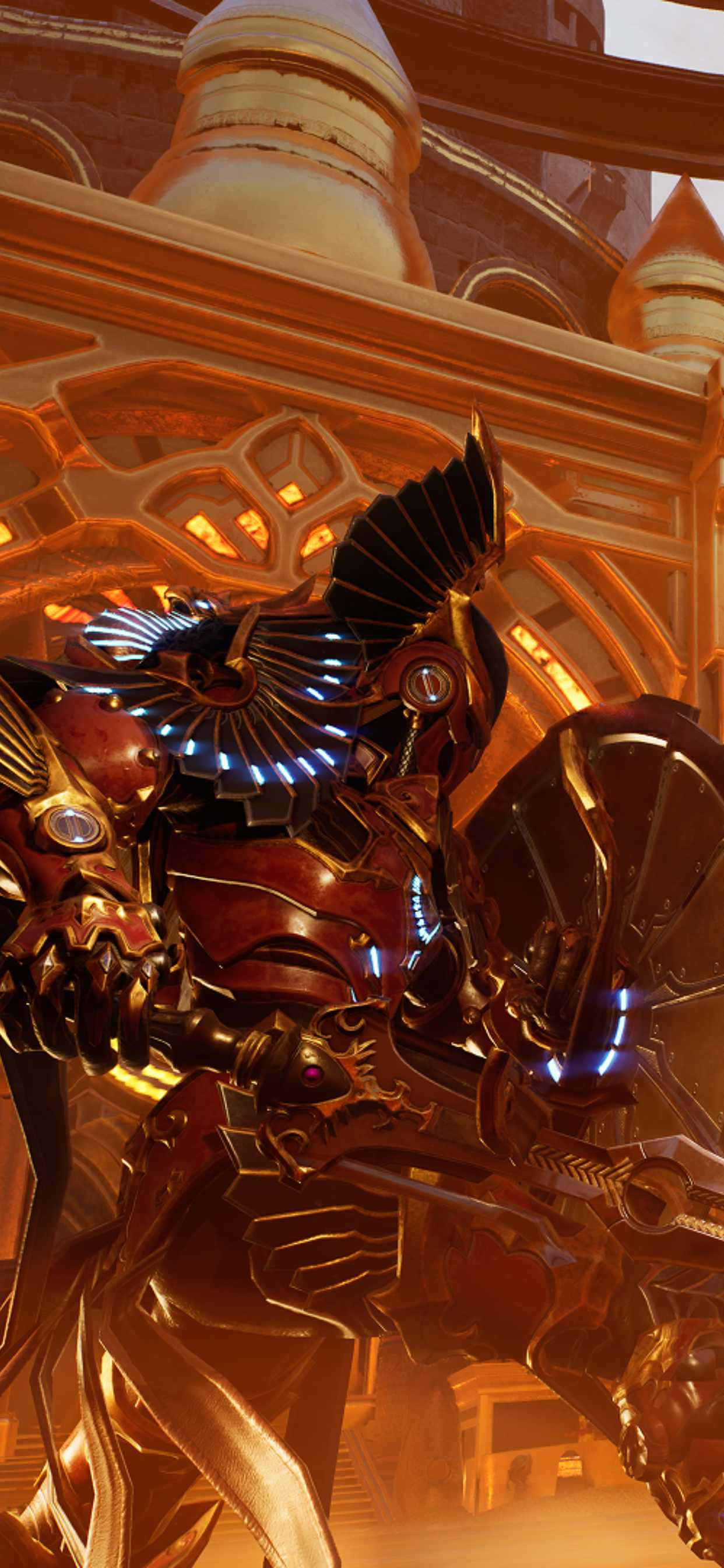 iPhone Xs Max Godfall Phoenix Solaris พื้นหลัง วอลเปเปอร์