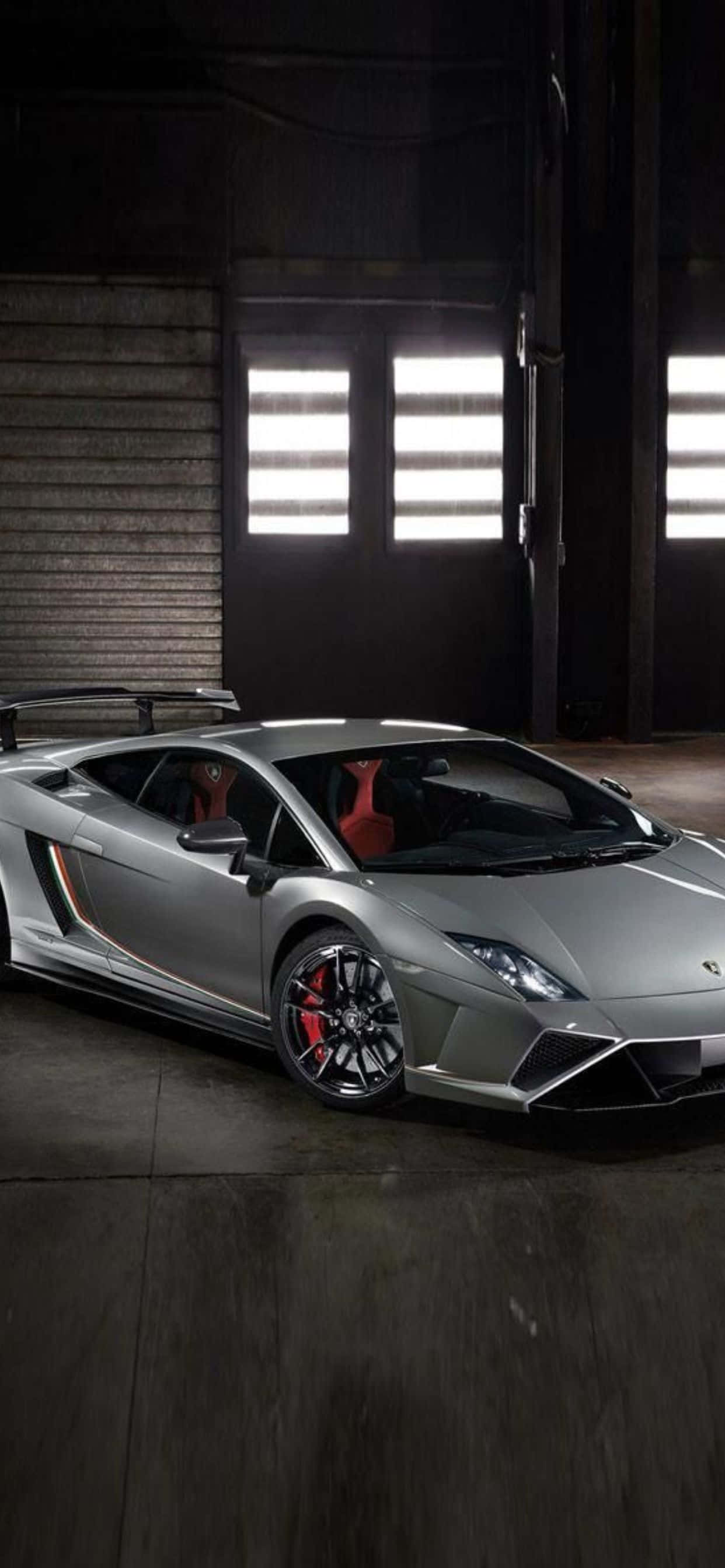 พื้นหลัง iPhone XS Max Lamborghini Gallardo LP 570 วอลเปเปอร์