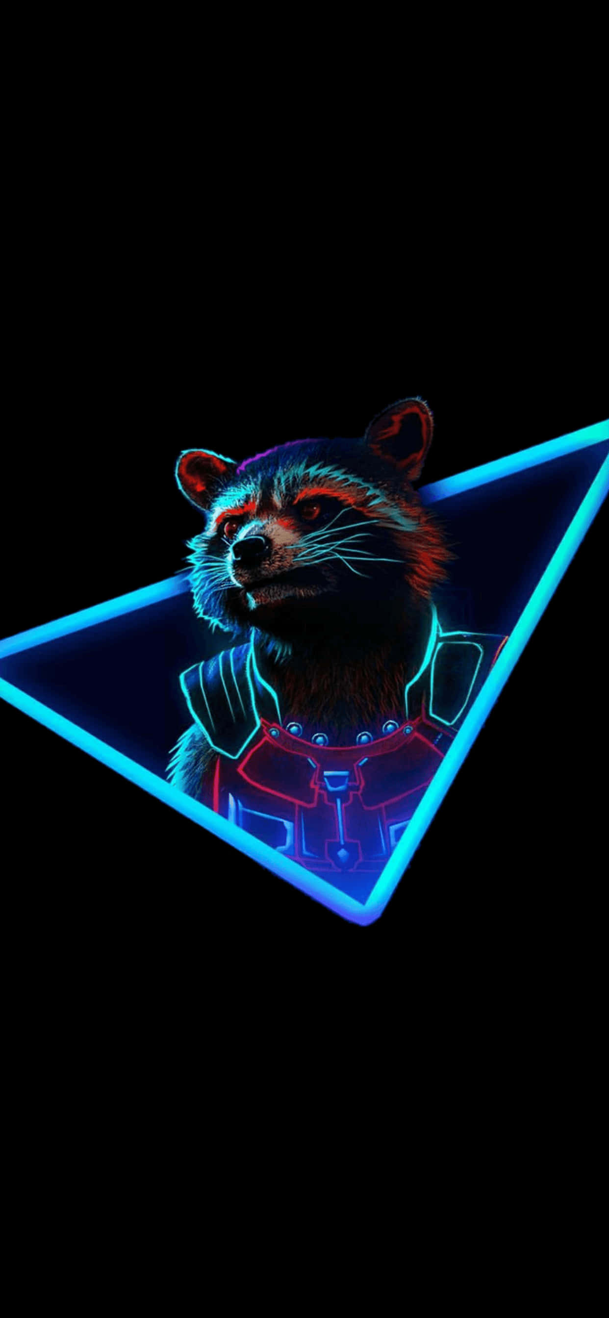 พื้นหลัง iPhone XS Max Marvel Rocket Raccoon วอลเปเปอร์