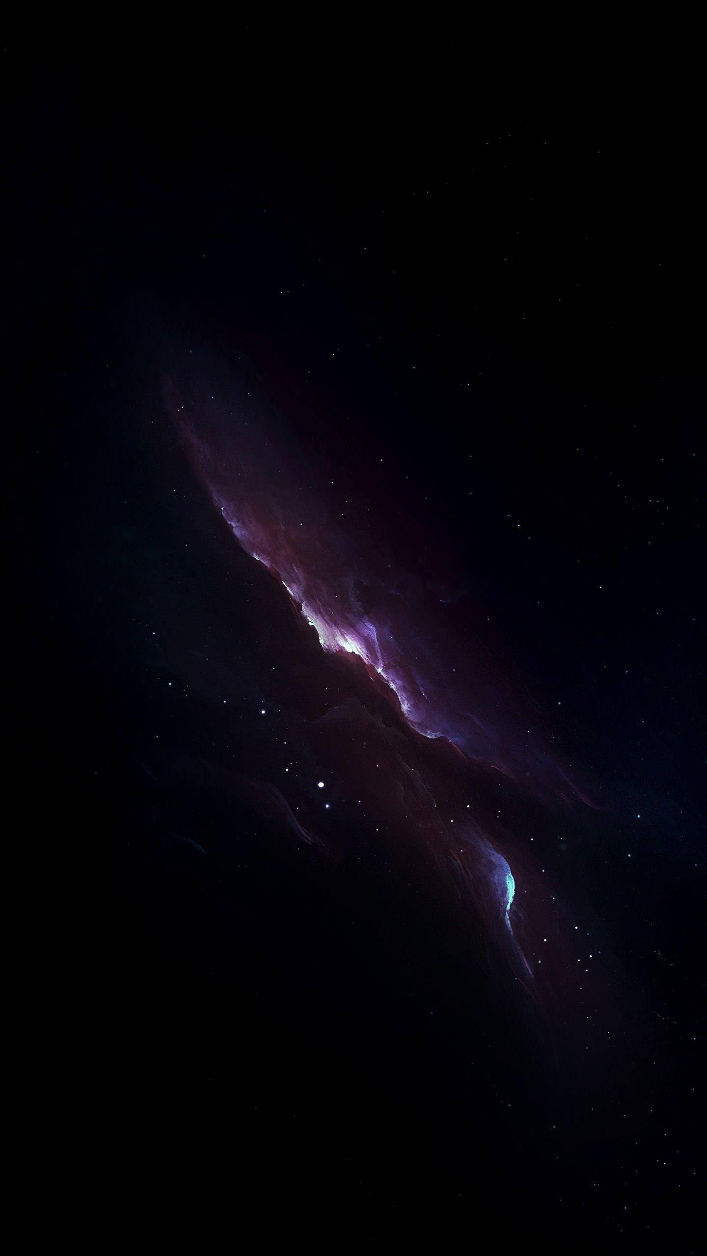 iPhone XS Max OLED ม่วงเนบิวลา วอลเปเปอร์