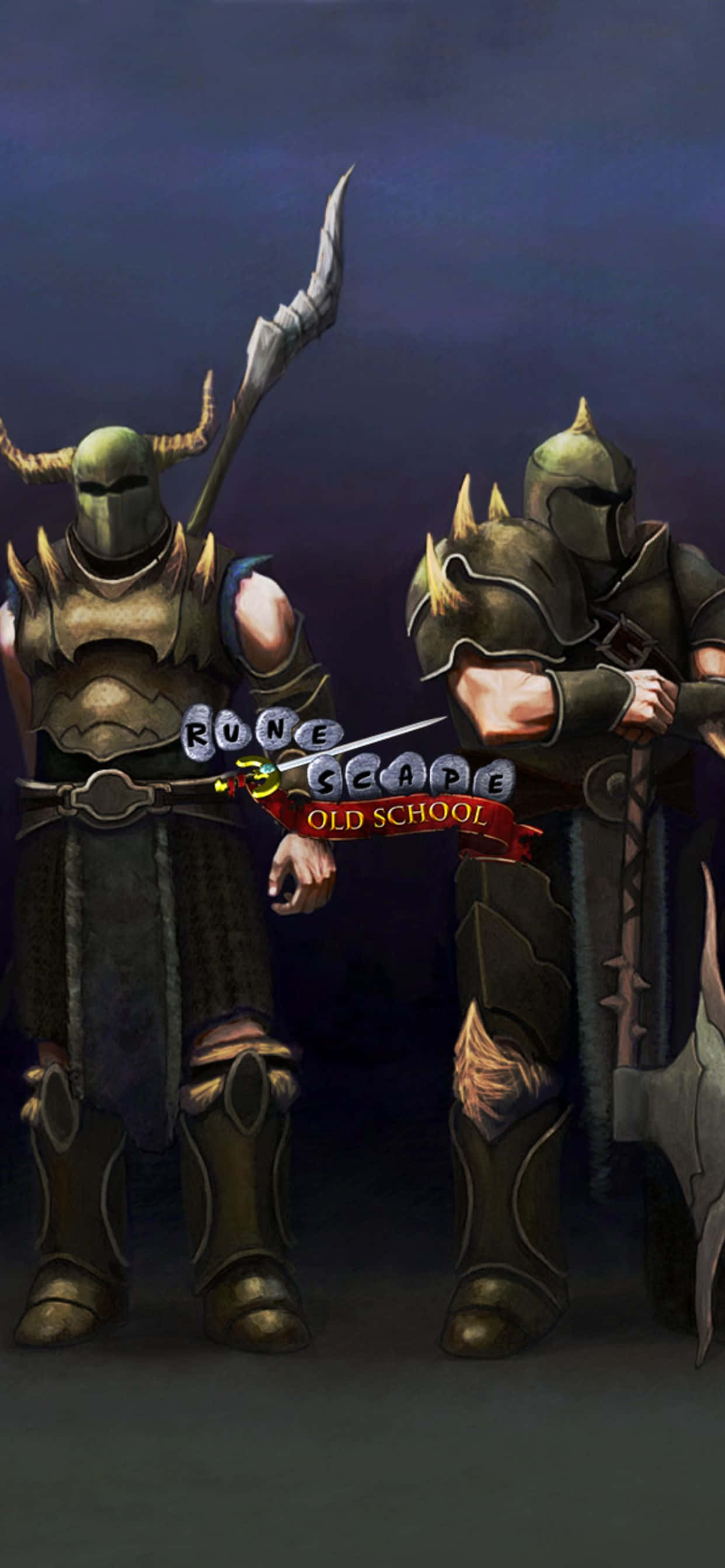 นักรบและนักดาบ iPhone Xs Max Runescape Oldschool พื้นหลัง วอลเปเปอร์