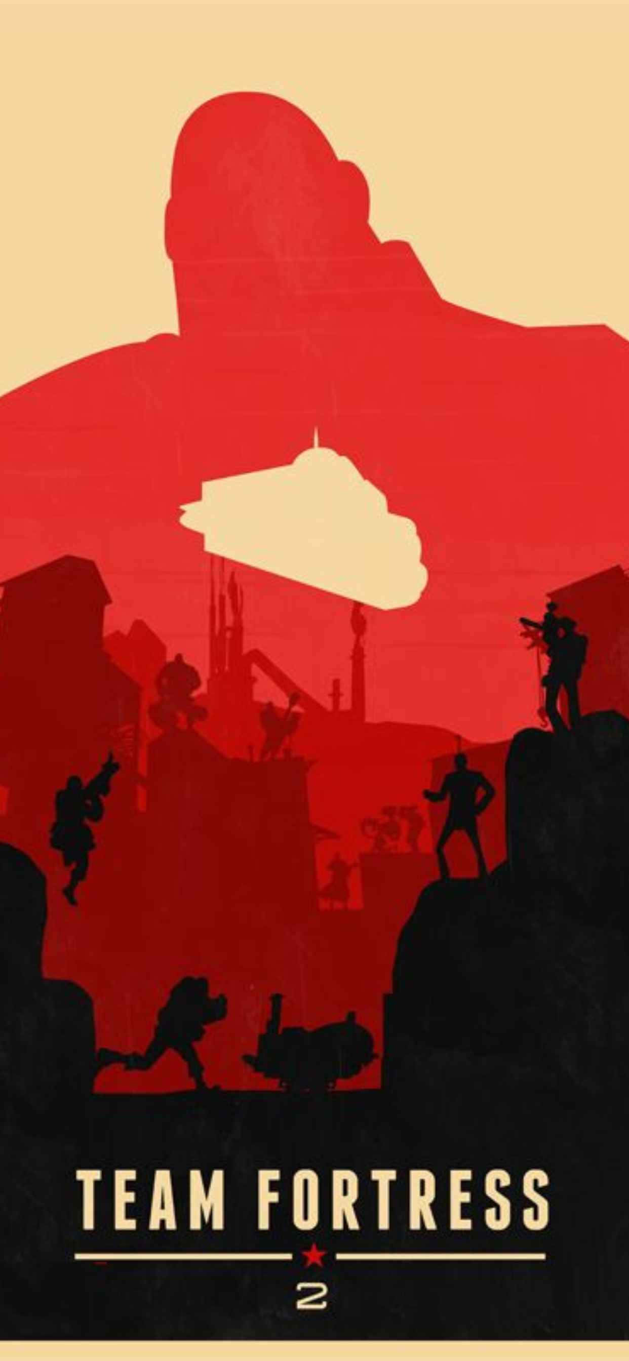 พื้นหลังออกแบบแบนเนอร์ iPhone Xs Max Team Fortress 2 วอลเปเปอร์