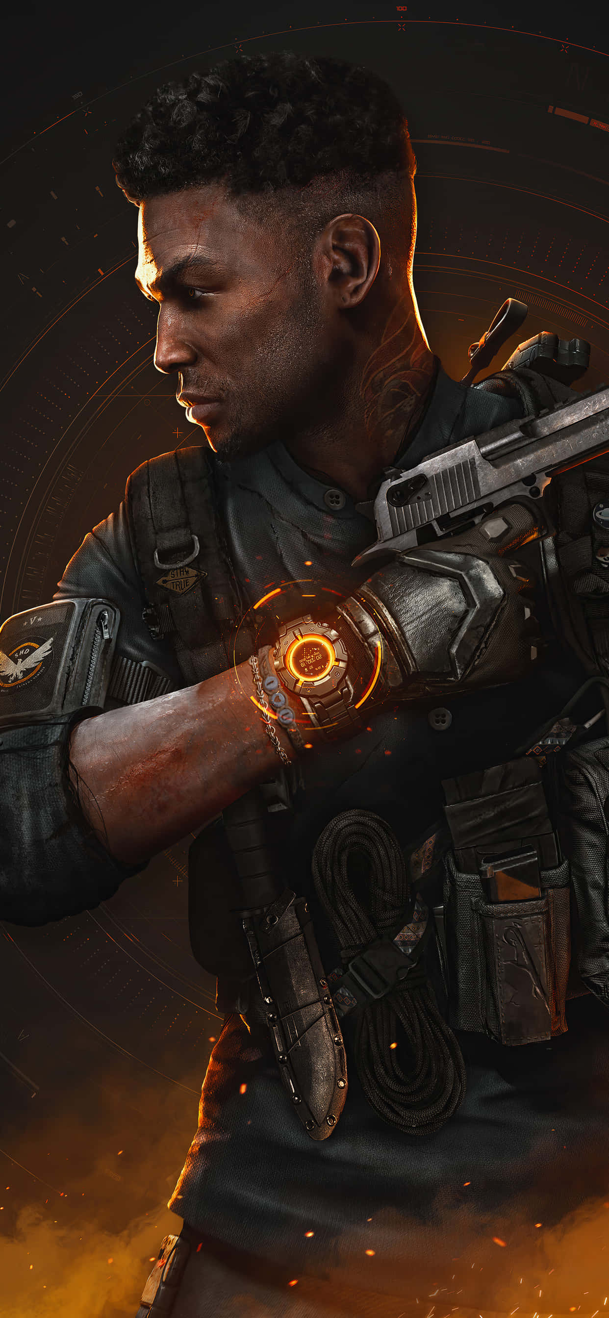 iPhone XS Max ในวิดีโอเกม The Division วอลเปเปอร์