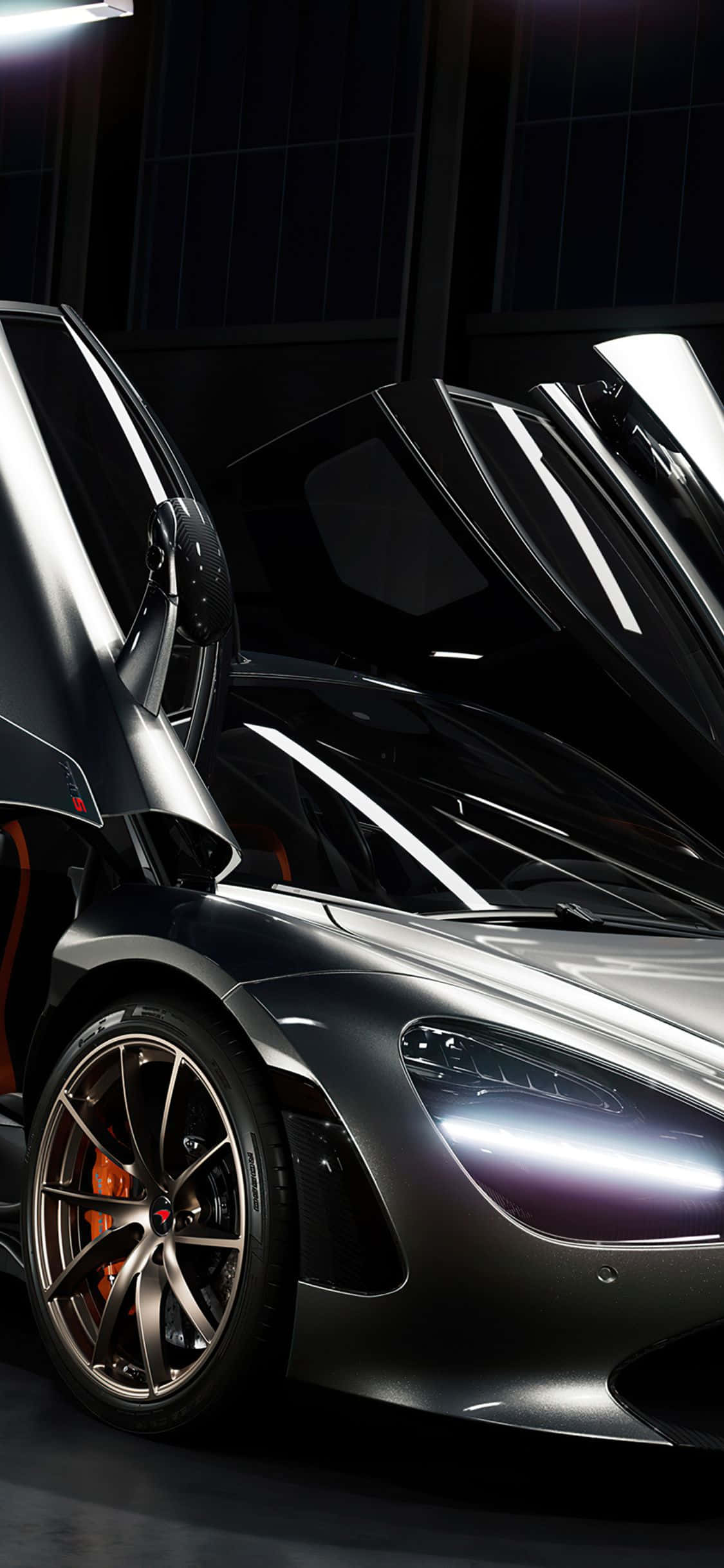 พลังที่สะกดทุกสายตา: iPhone XS และ McLaren 720S วอลเปเปอร์
