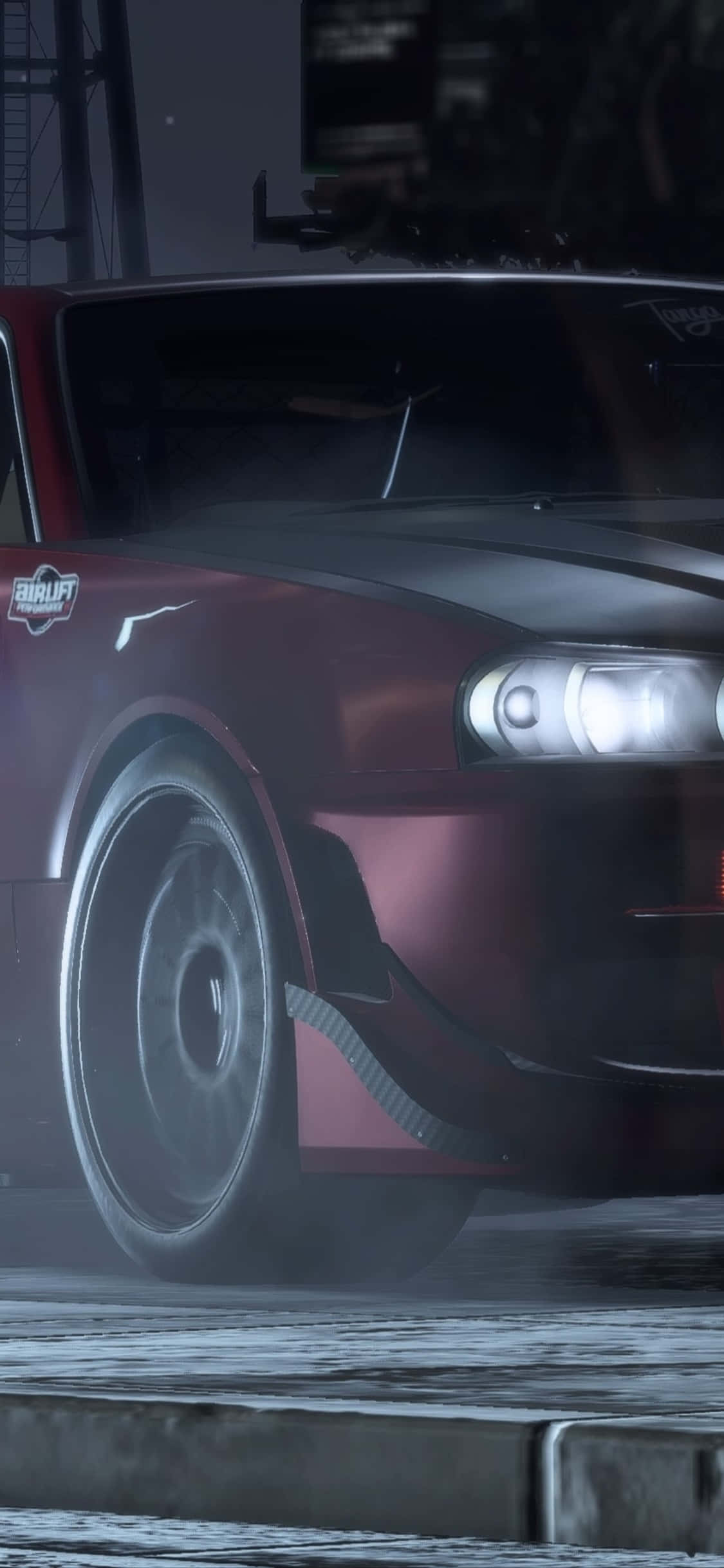 พื้นหลัง iPhone Xs Need For Speed Payback สีม่วงเข้ม Nissan Skyline GT-R วอลเปเปอร์