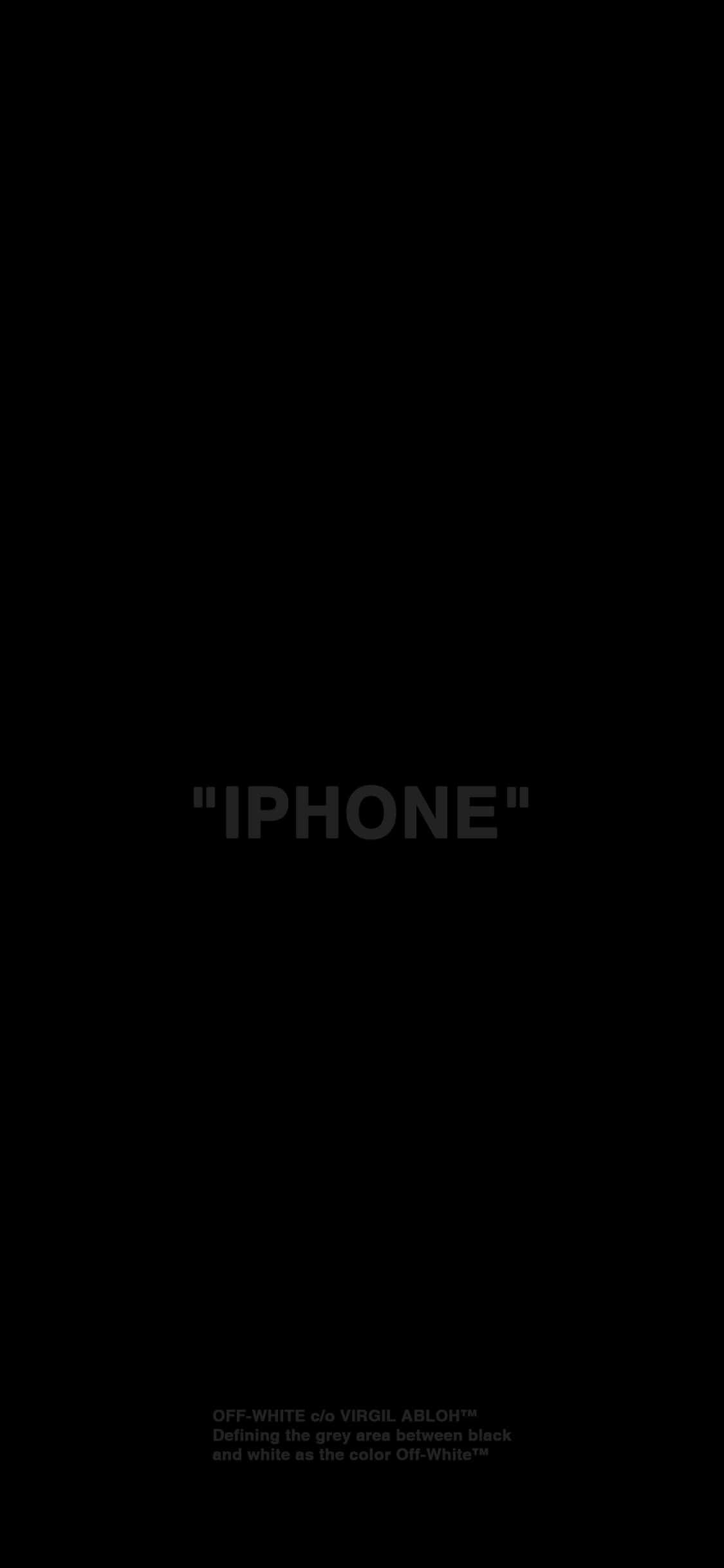 พื้นหลังตัวอักษรหนา iPhone XS OLED วอลเปเปอร์