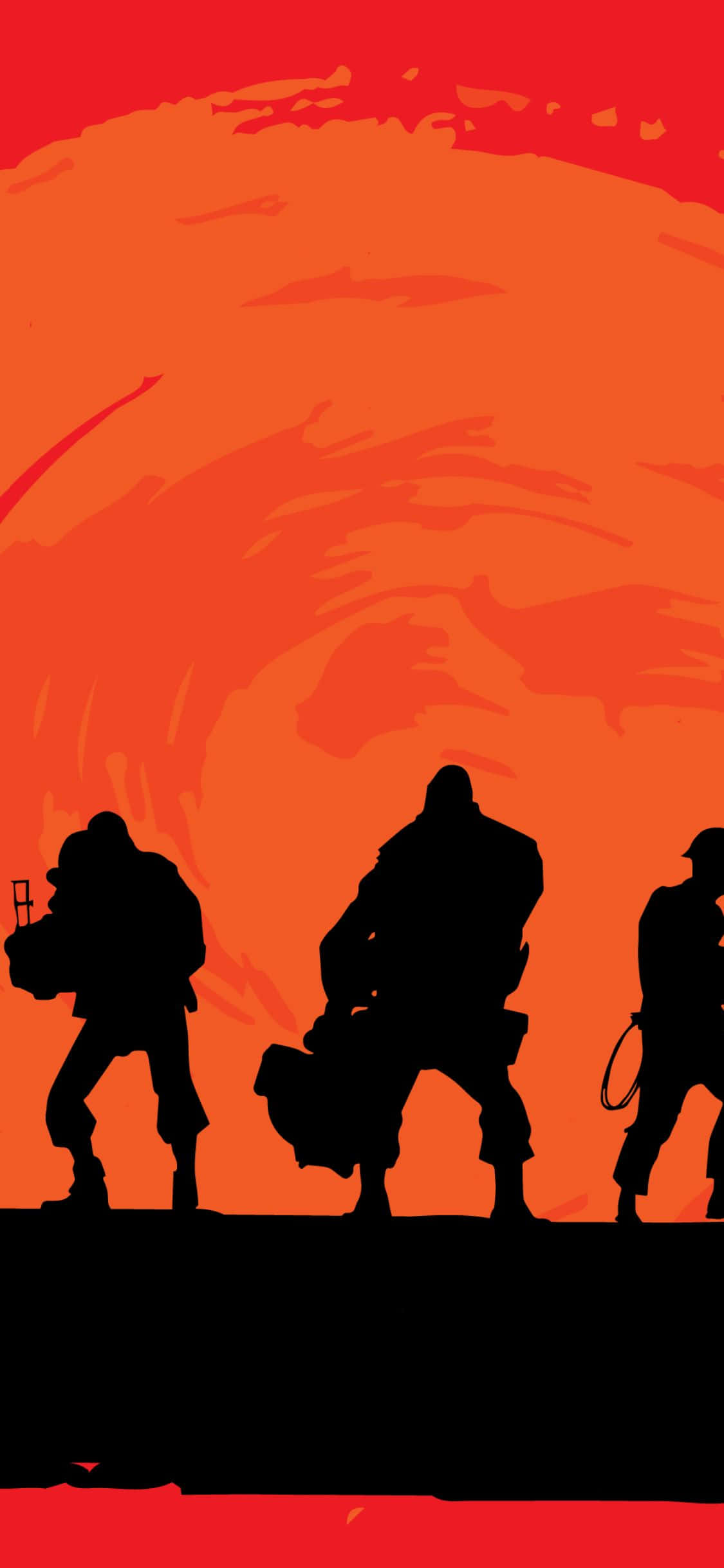 iPhone XS Team Fortress 2 ภาพประกอบเงา พื้นหลัง วอลเปเปอร์