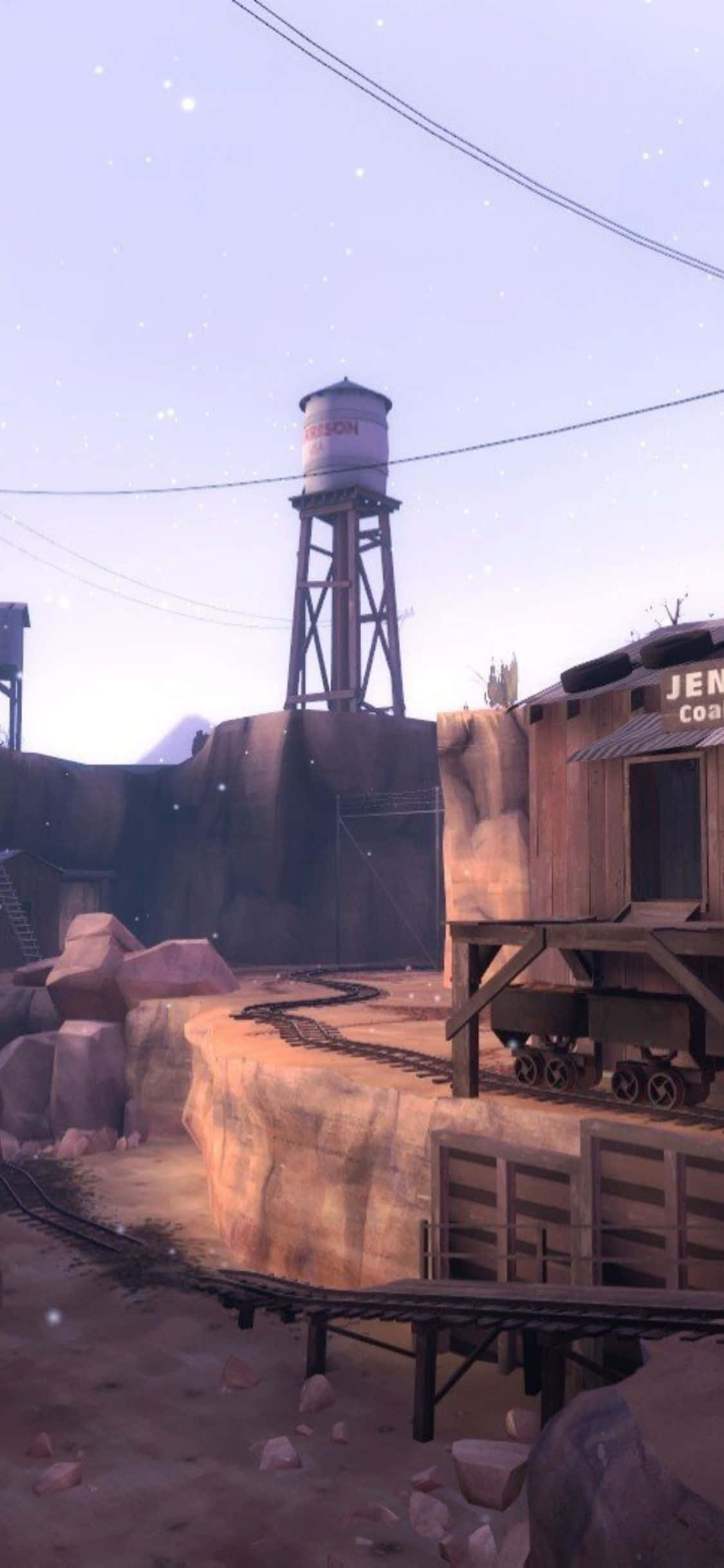 iPhone XS Team Fortress 2 Dustbowl พื้นหลัง วอลเปเปอร์
